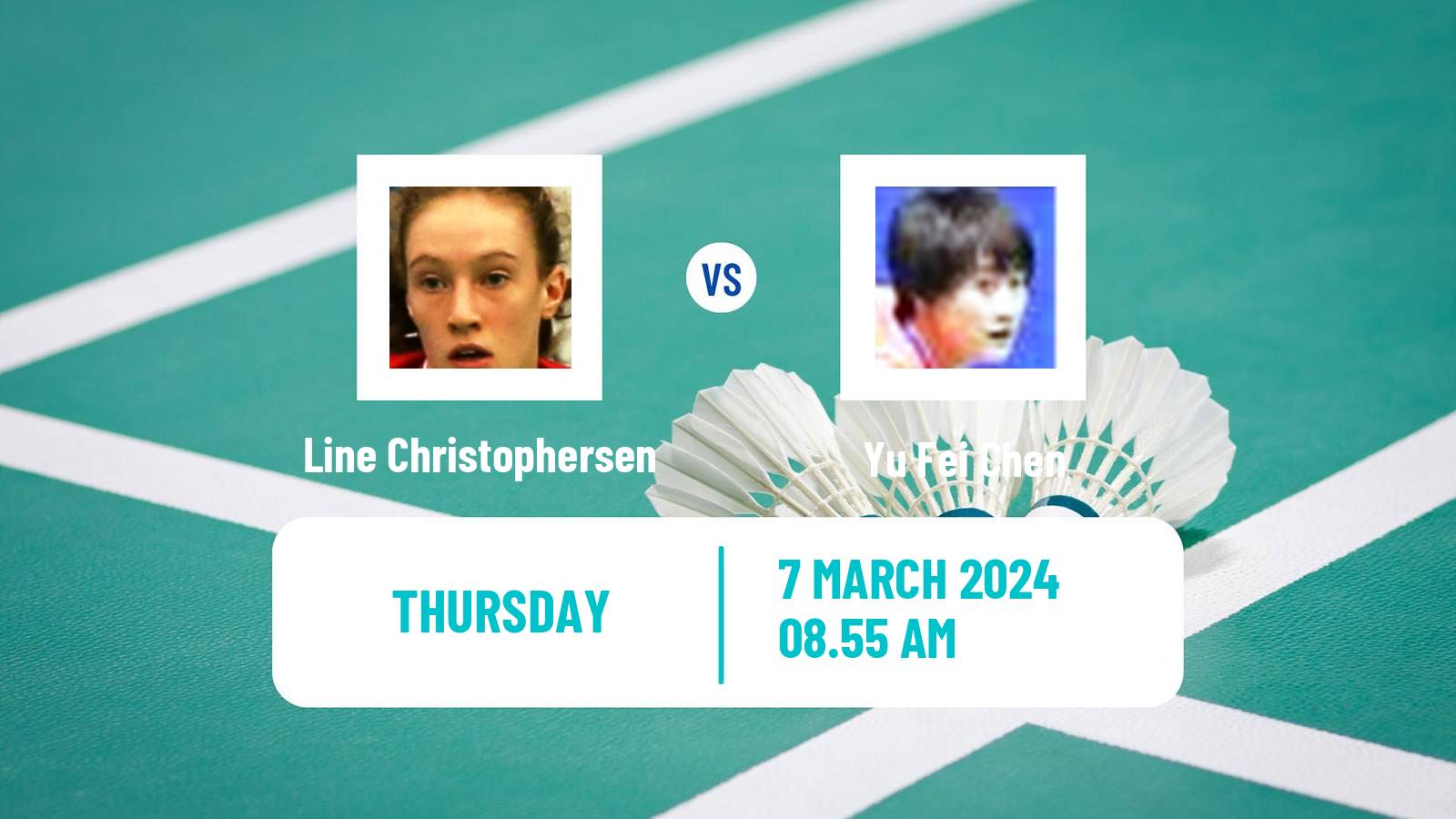 Badminton BWF World Tour French Open Women Line Christophersen - Yu Fei Chen