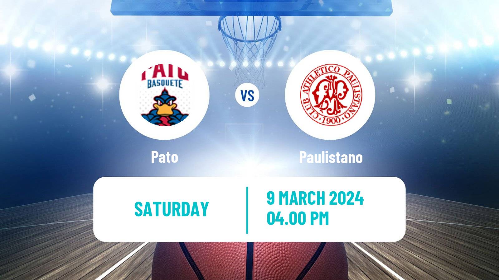 Basketball Brazilian NBB Pato - Paulistano