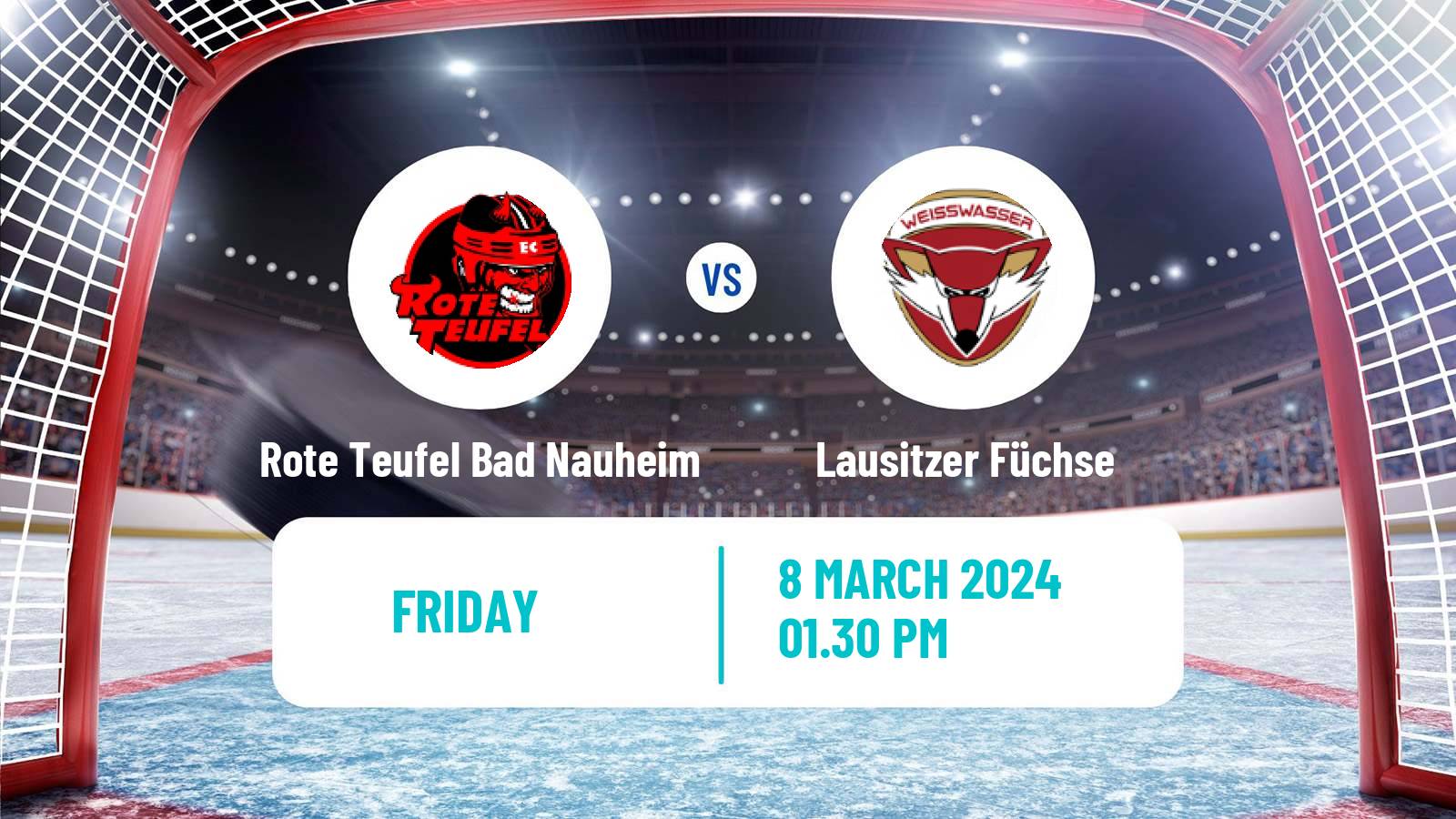 Hockey German DEL2 Rote Teufel Bad Nauheim - Lausitzer Füchse