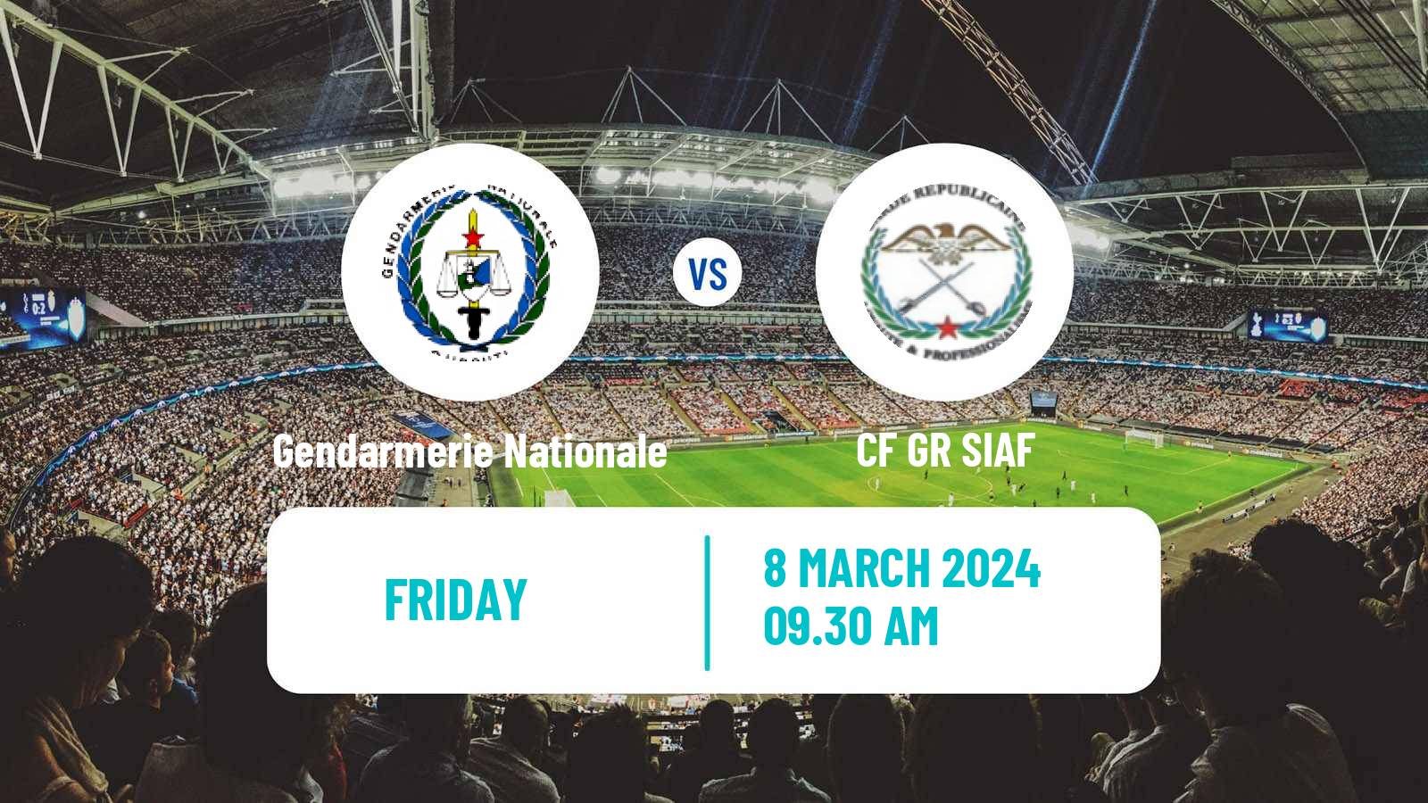 Soccer Djibouti Premier League Gendarmerie Nationale - GR SIAF