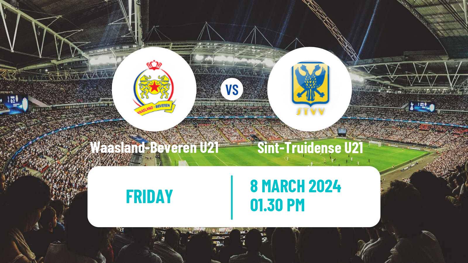 Soccer Belgian Pro League U21 Waasland-Beveren U21 - Sint-Truidense U21