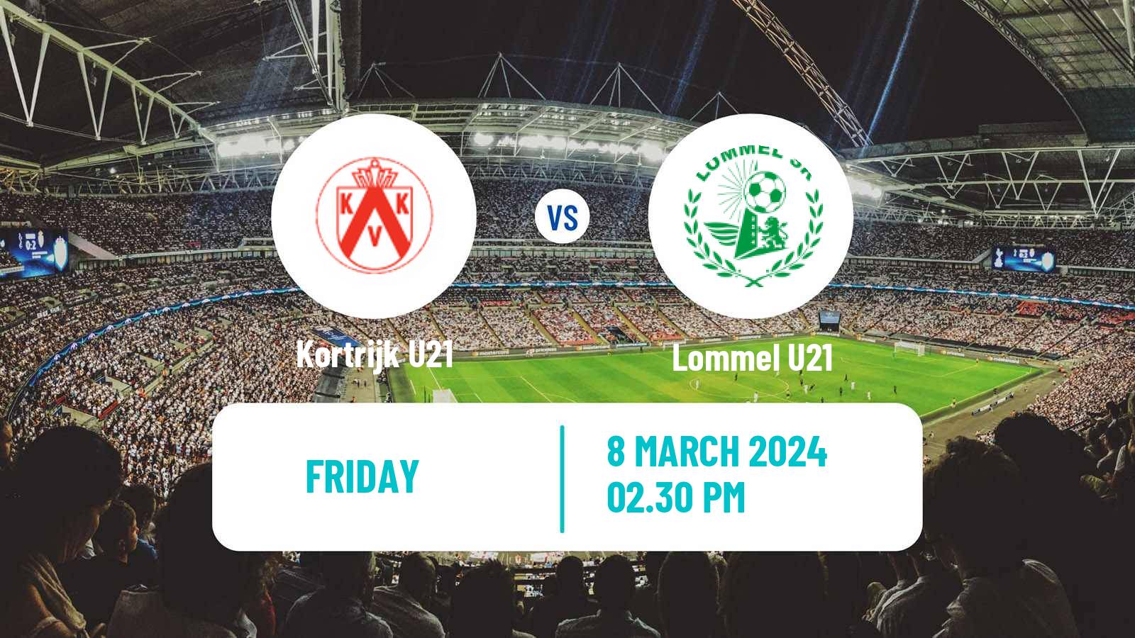 Soccer Belgian Pro League U21 Kortrijk U21 - Lommel U21