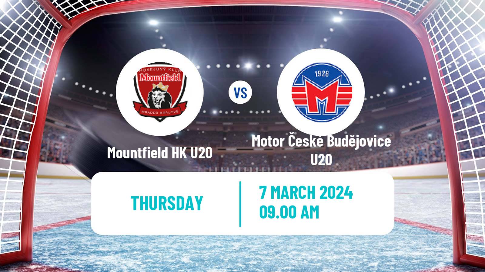 Hockey Czech ELJ Mountfield HK U20 - Motor České Budějovice U20