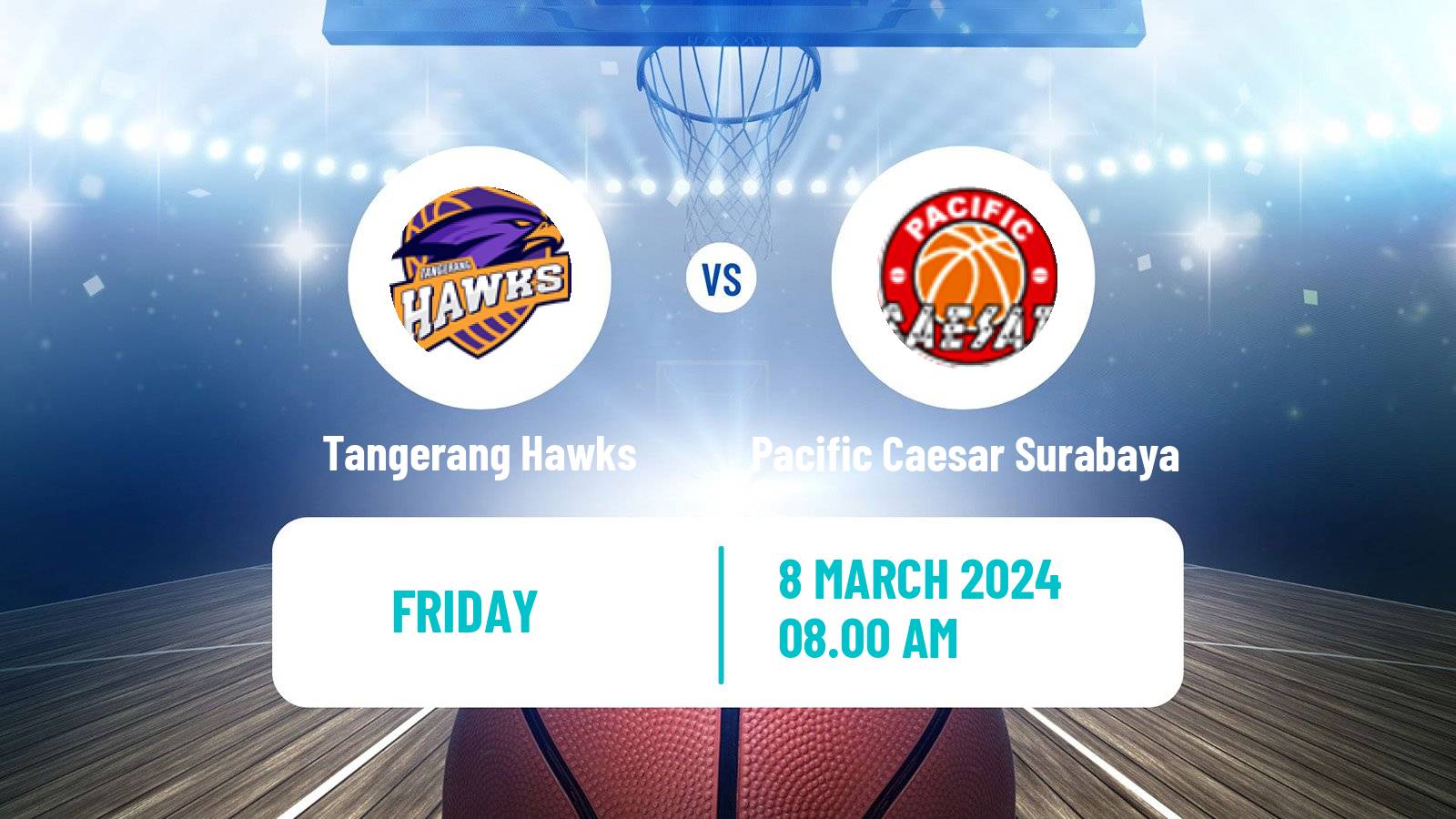 Basketball Indonesian IBL Tangerang Hawks - Pacific Caesar Surabaya