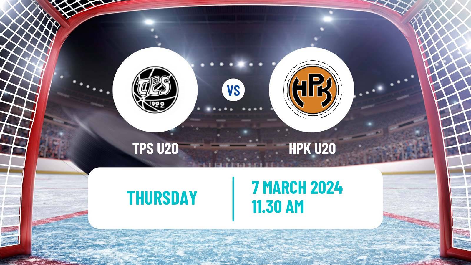 Hockey Finnish SM-sarja U20 TPS U20 - HPK U20