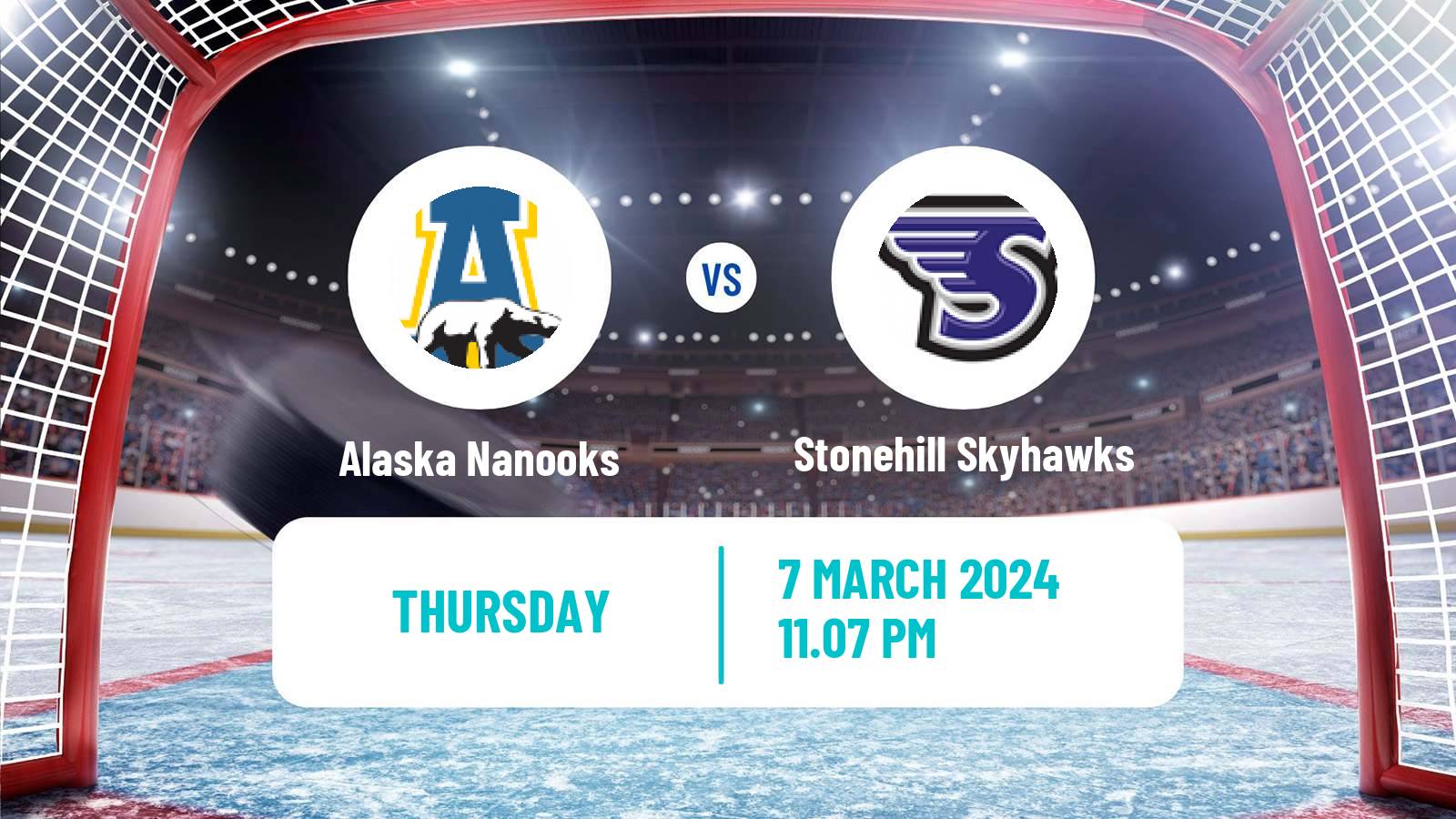 Hockey NCAA Hockey Alaska Nanooks - Stonehill Skyhawks