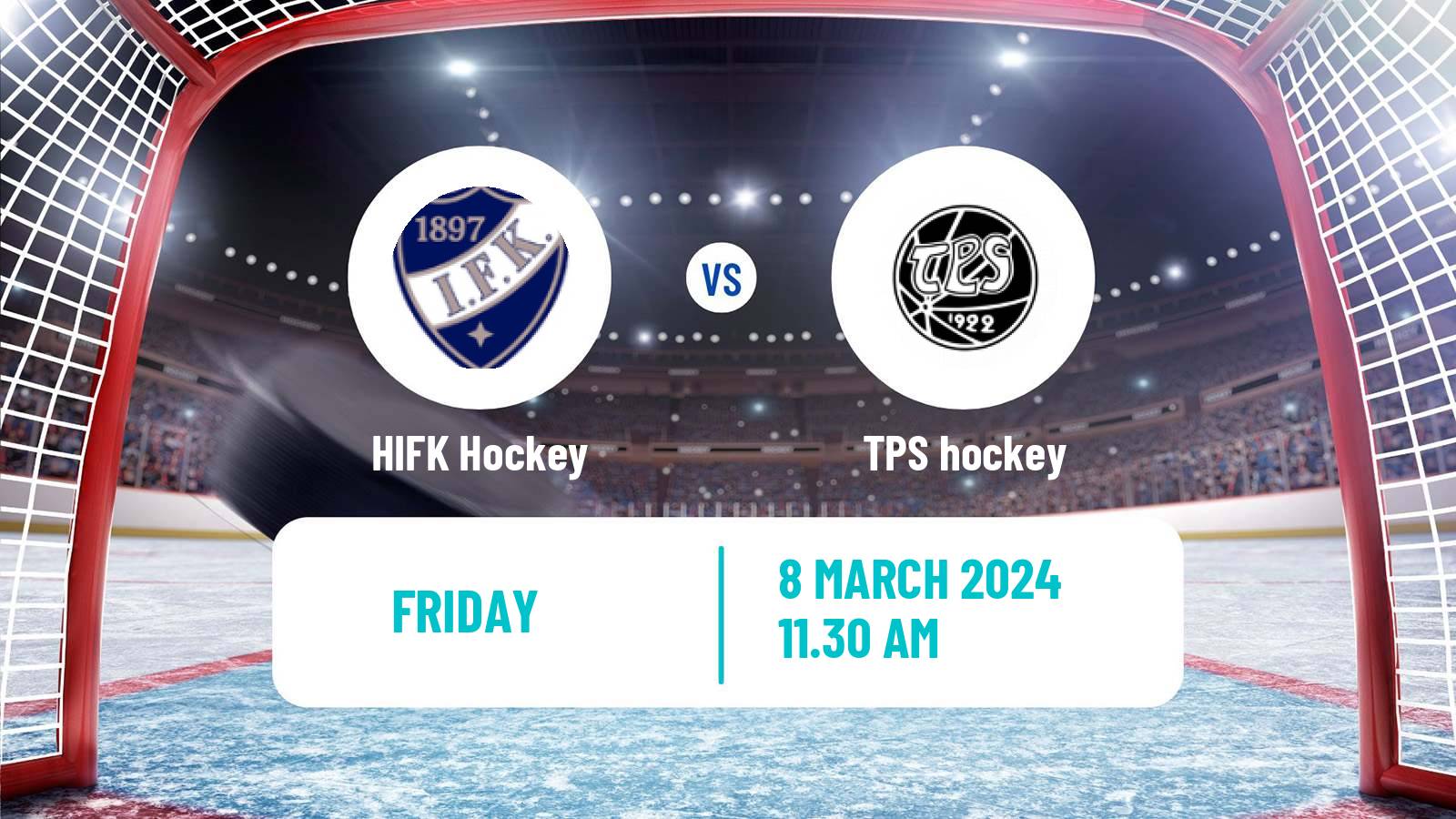 Hockey Finnish SM-liiga HIFK - TPS