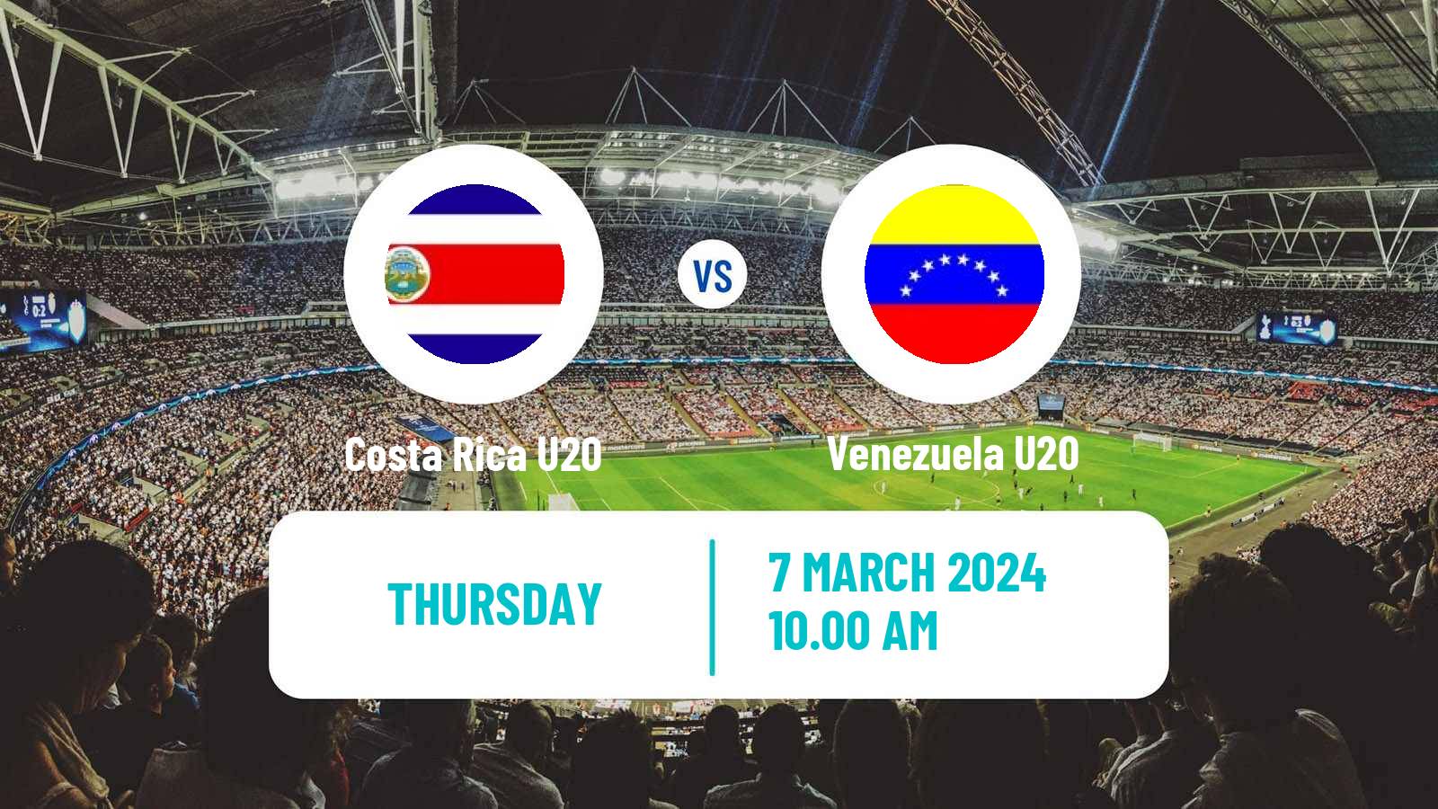 Soccer Friendly Costa Rica U20 - Venezuela U20