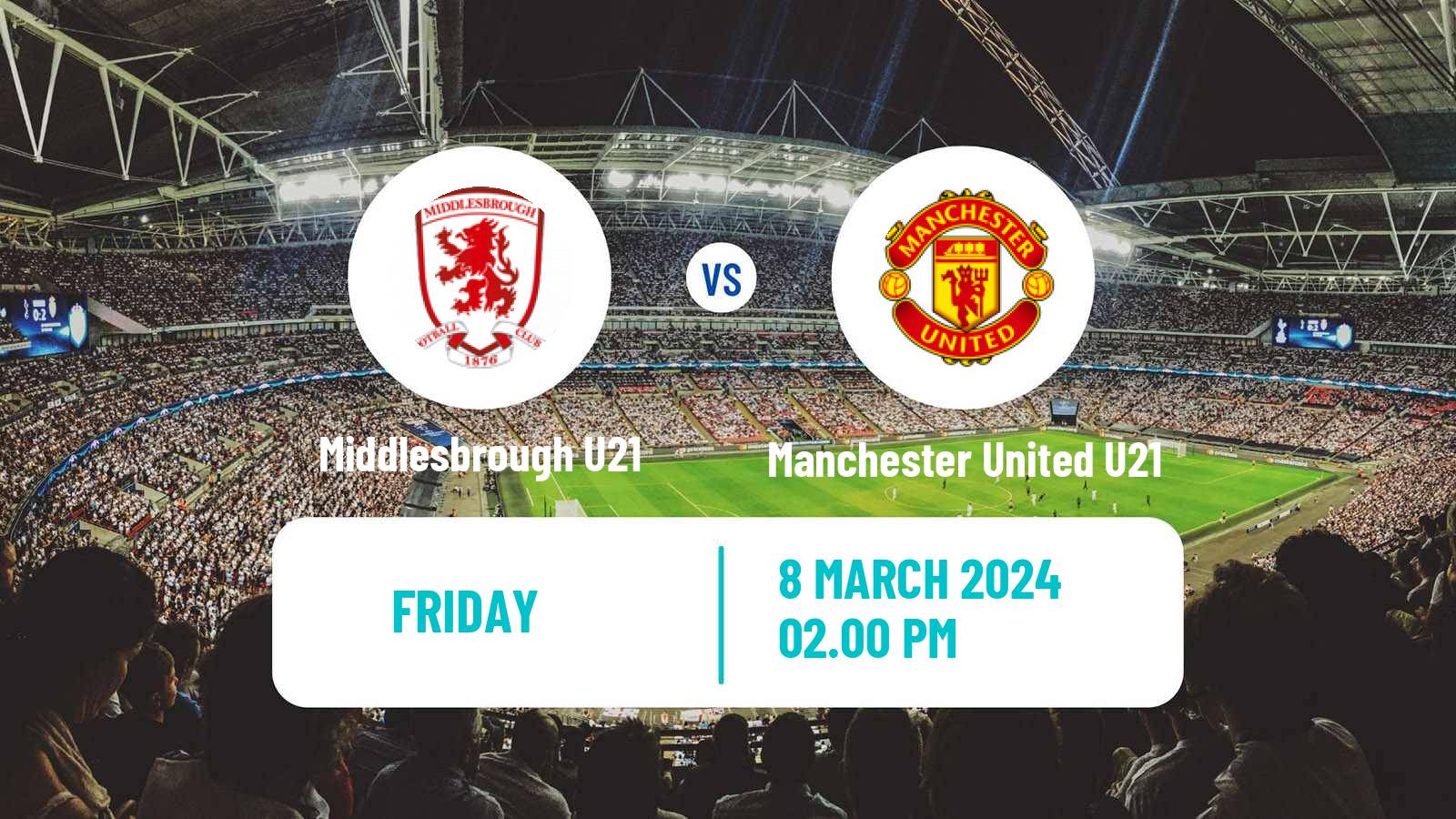 Soccer English Premier League 2 Middlesbrough U21 - Manchester United U21