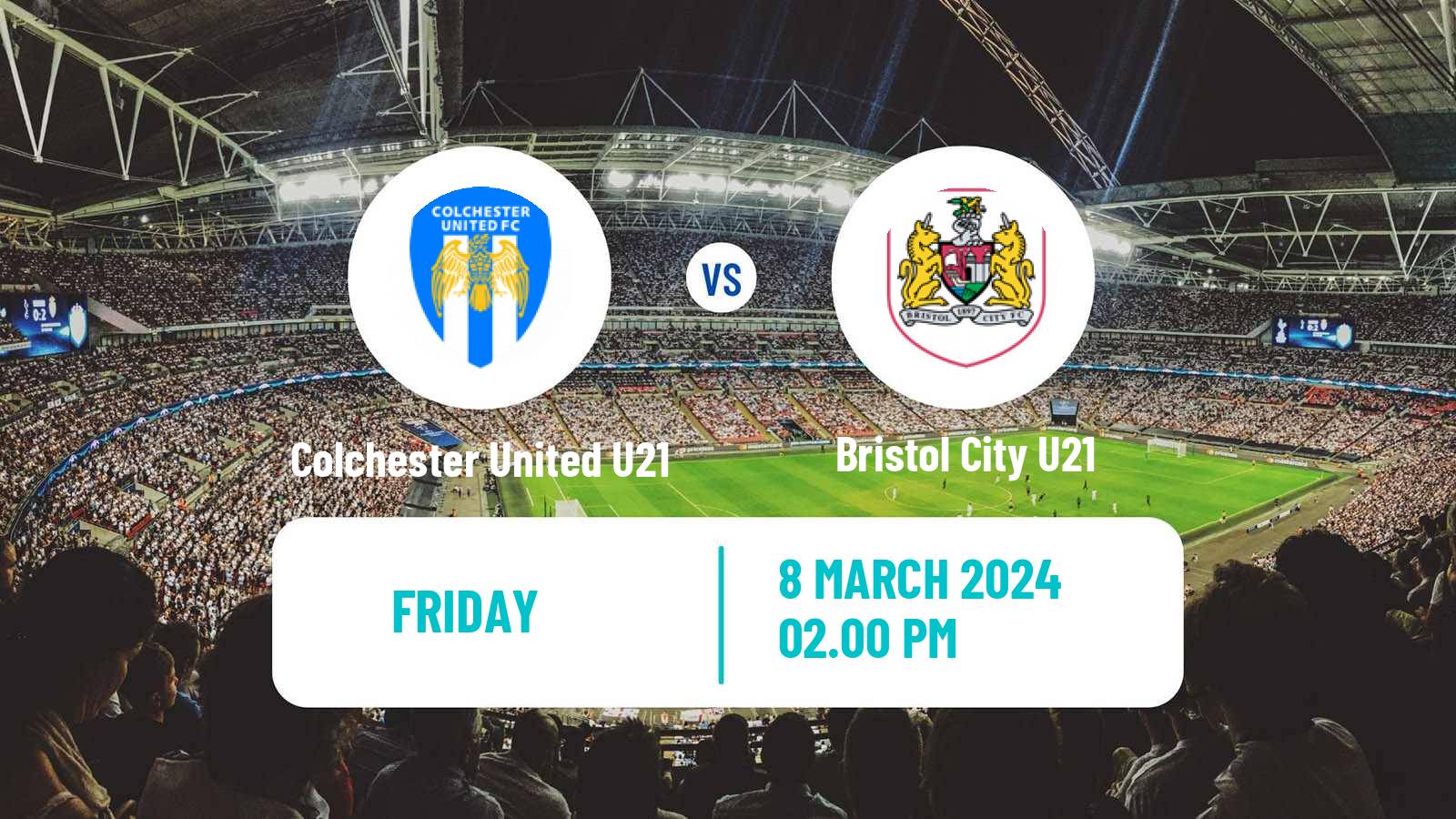 Soccer English Professional Development League Colchester United U21 - Bristol City U21