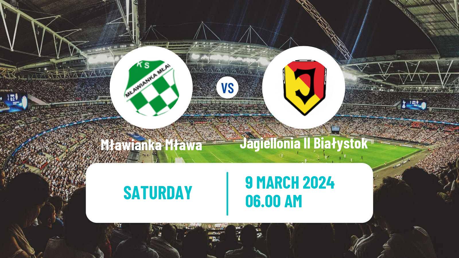Soccer Polish Division 3 - Group I Mławianka Mława - Jagiellonia II Białystok
