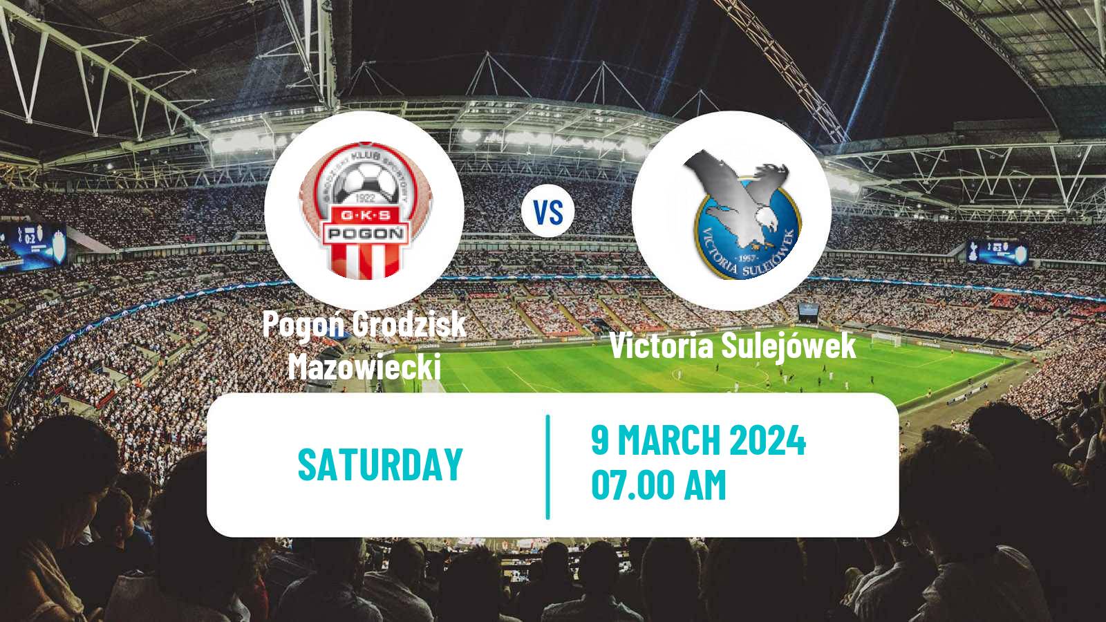 Soccer Polish Division 3 - Group I Pogoń Grodzisk Mazowiecki - Victoria Sulejówek