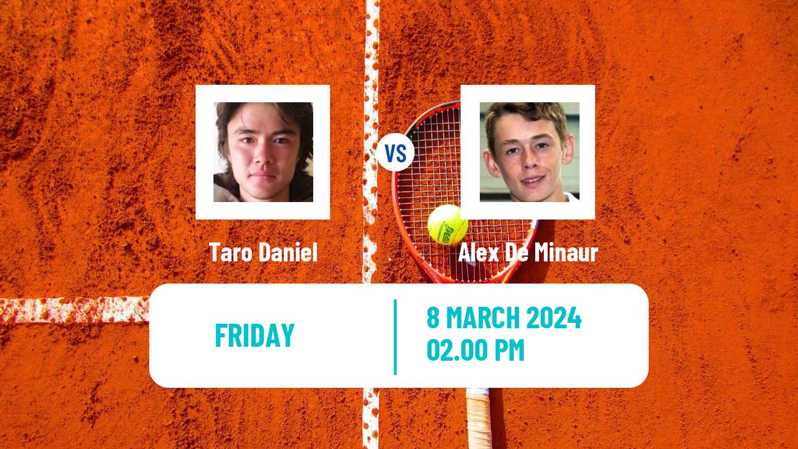 Tennis ATP Indian Wells Taro Daniel - Alex De Minaur