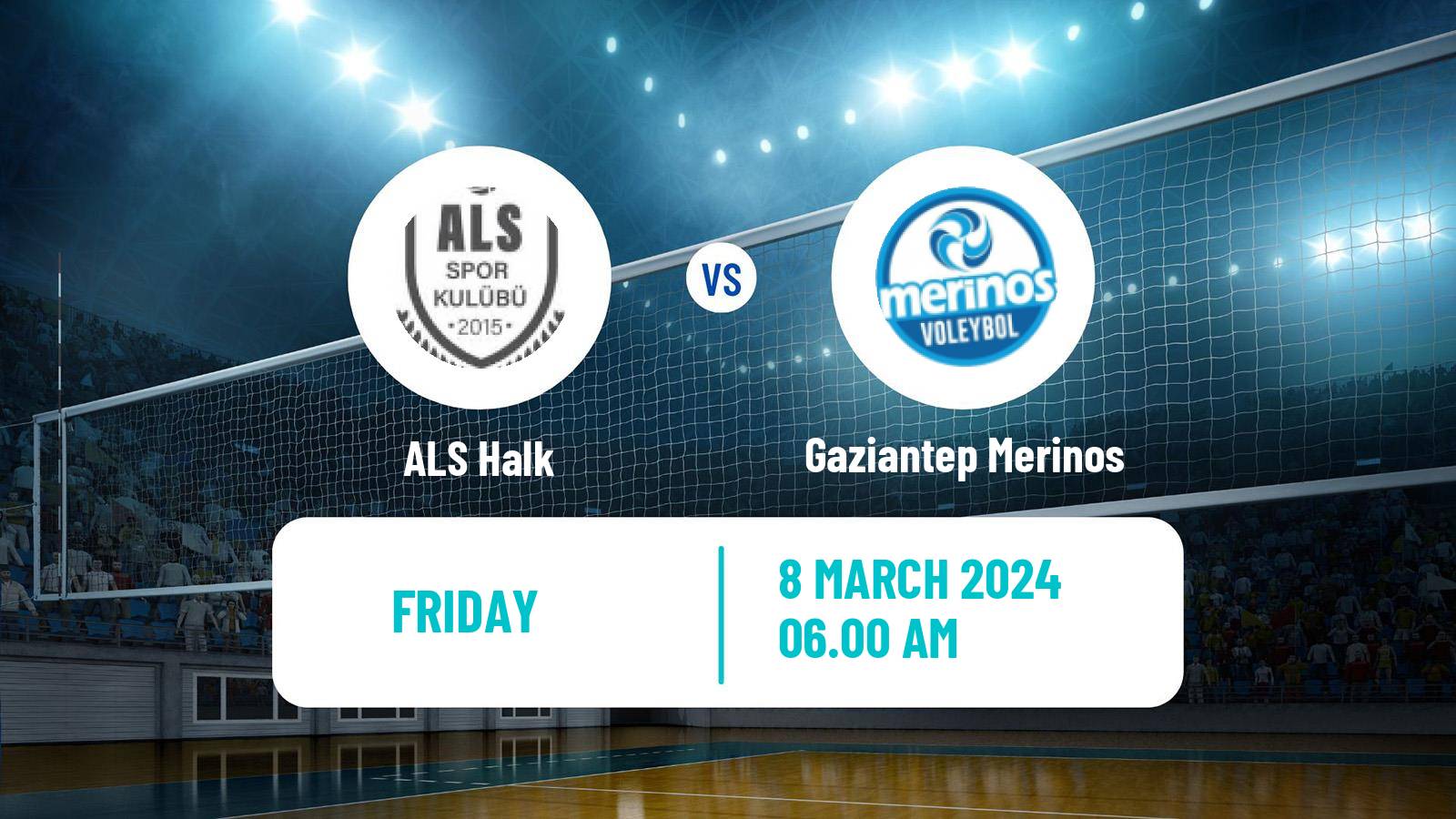 Volleyball Turkish 1 Ligi Volleyball Women ALS Halk - Gaziantep Merinos