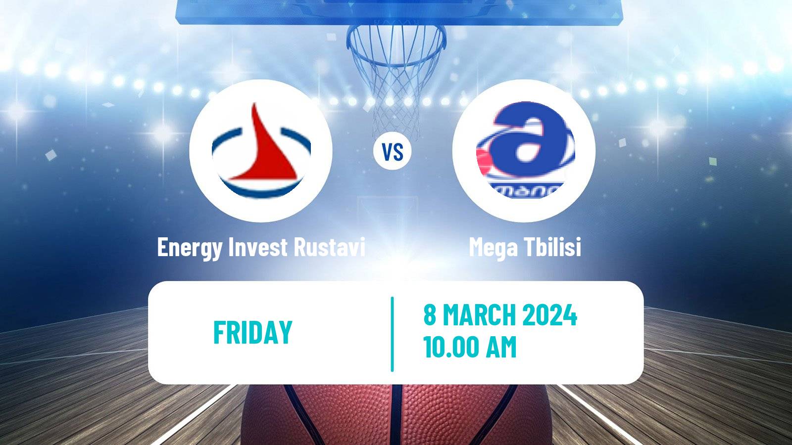 Basketball Georgian Superleague Basketball Energy Invest Rustavi - Mega Tbilisi