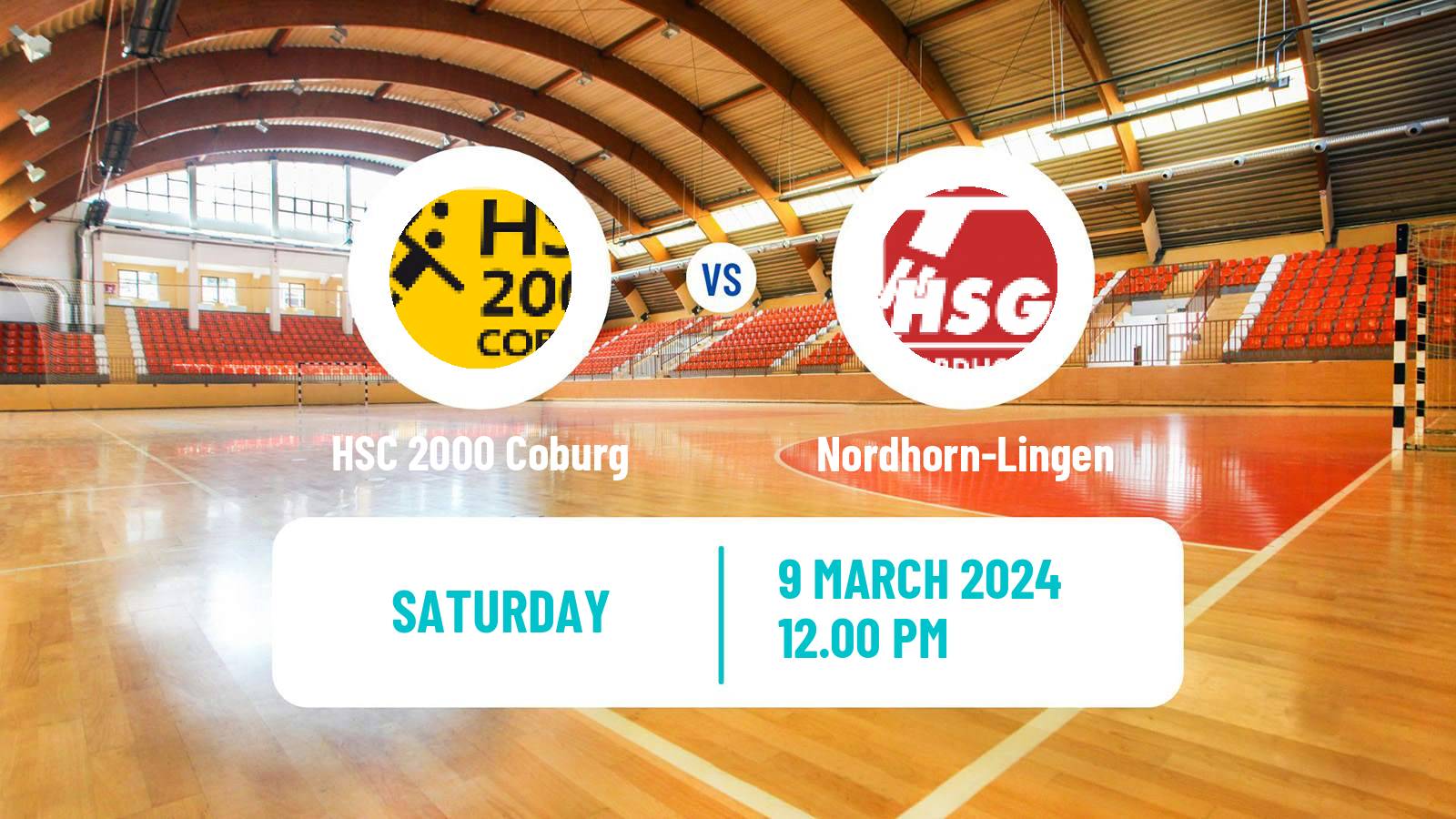 Handball German 2 Bundesliga Handball HSC 2000 Coburg - Nordhorn-Lingen