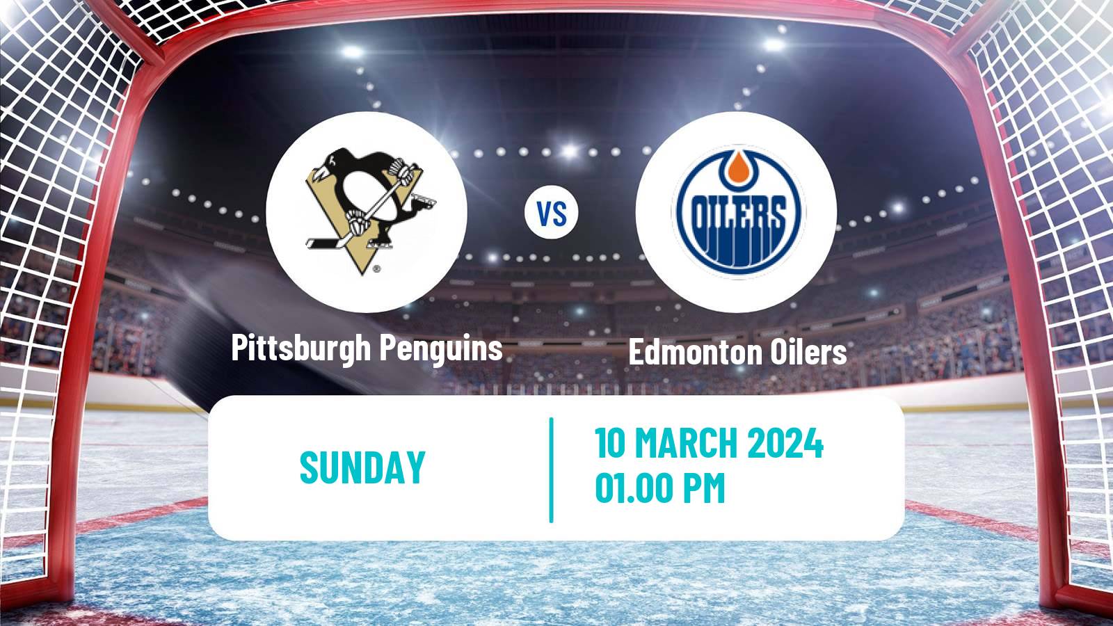 Hockey NHL Pittsburgh Penguins - Edmonton Oilers