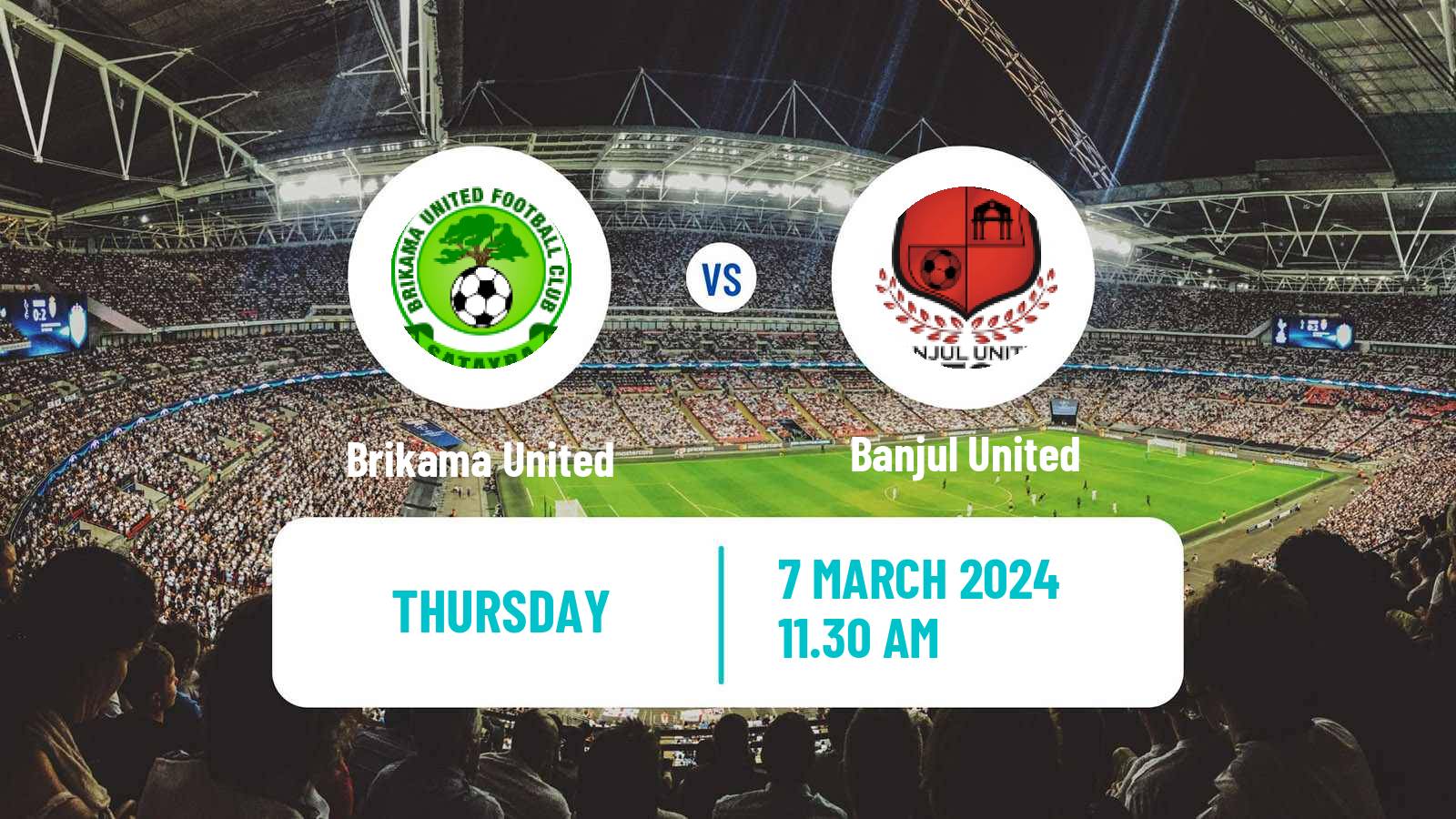 Soccer Gambian GFA League Brikama United - Banjul United