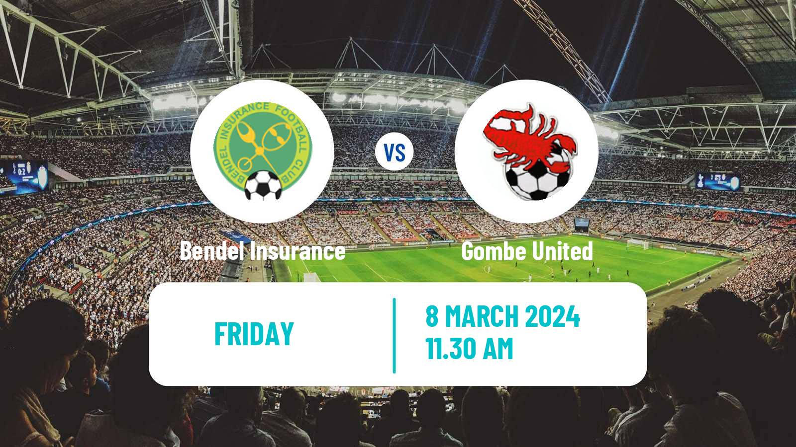 Soccer Nigerian Premier League Bendel Insurance - Gombe United