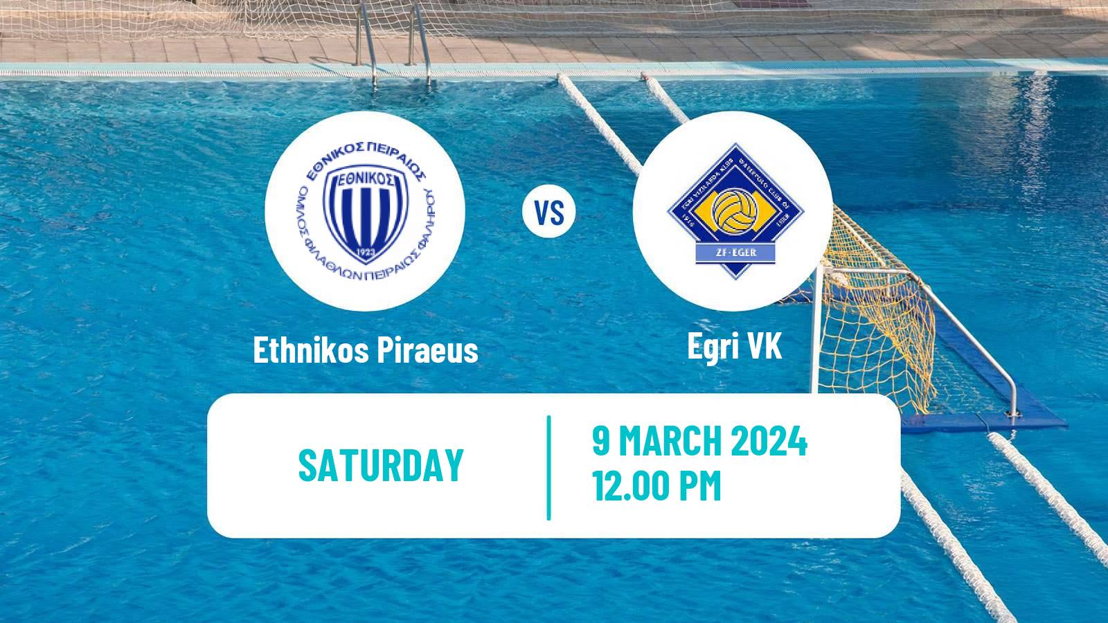 Water polo Champions League Water Polo Women Ethnikos Piraeus - Egri VK