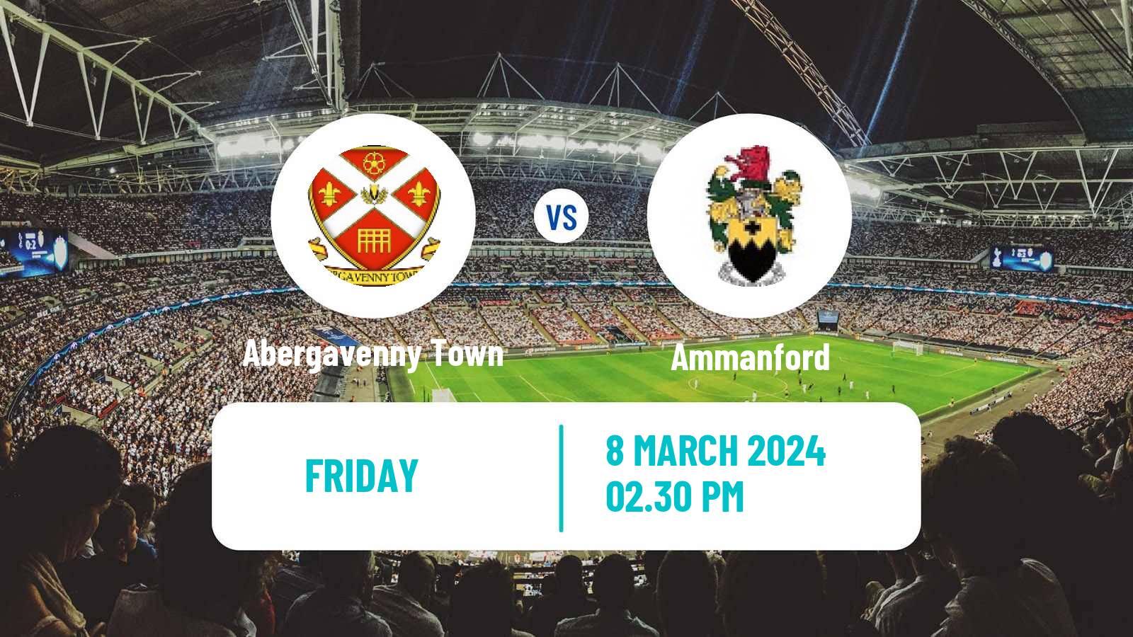 Soccer Welsh Cymru South Abergavenny Town - Ammanford