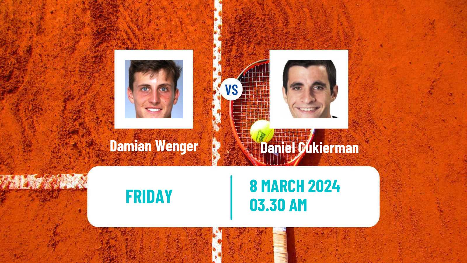 Tennis Kigali 2 Challenger Men Damian Wenger - Daniel Cukierman