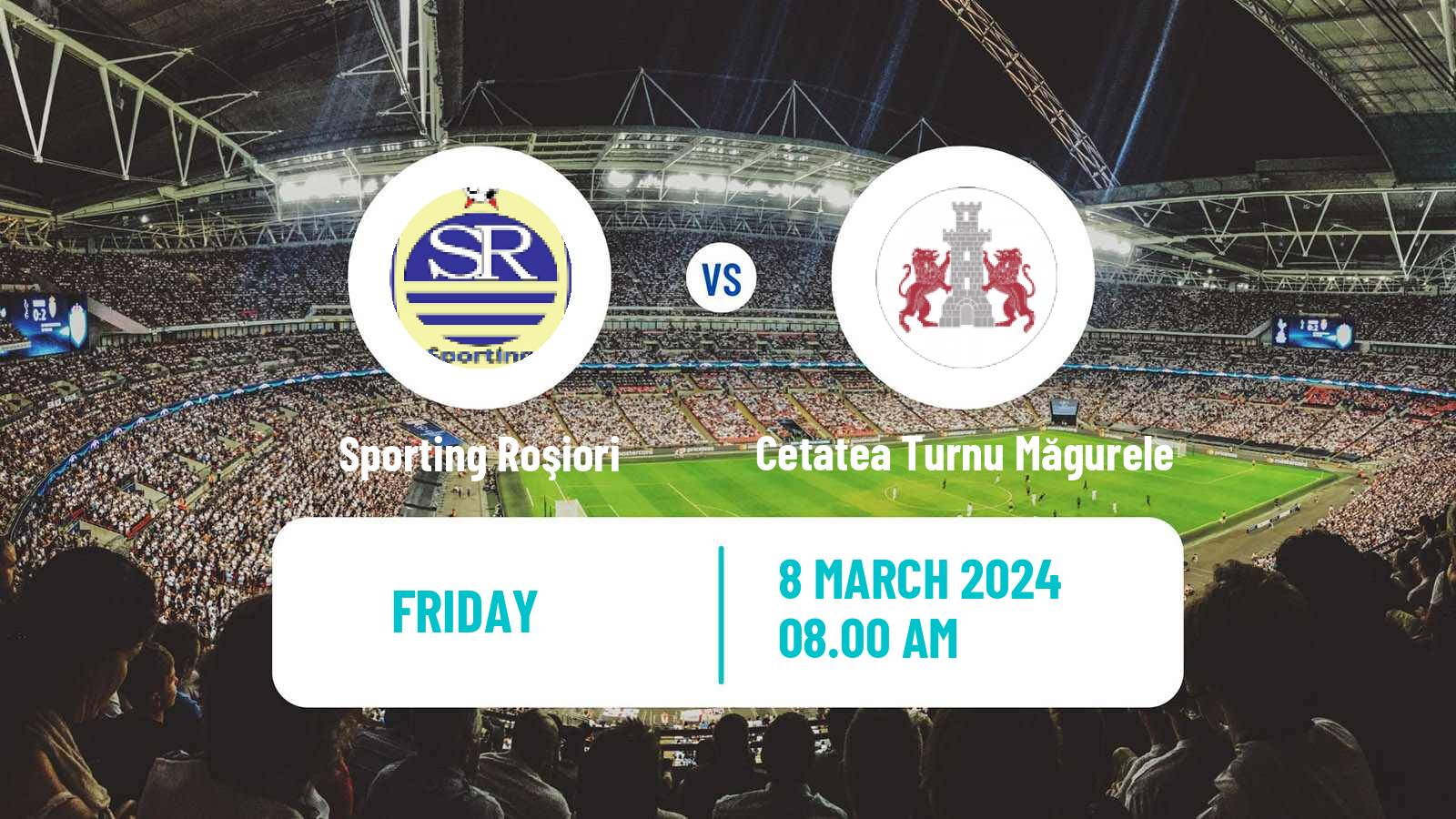 Soccer Romanian Liga 3 - Seria 6 Sporting Roşiori - Cetatea Turnu Măgurele