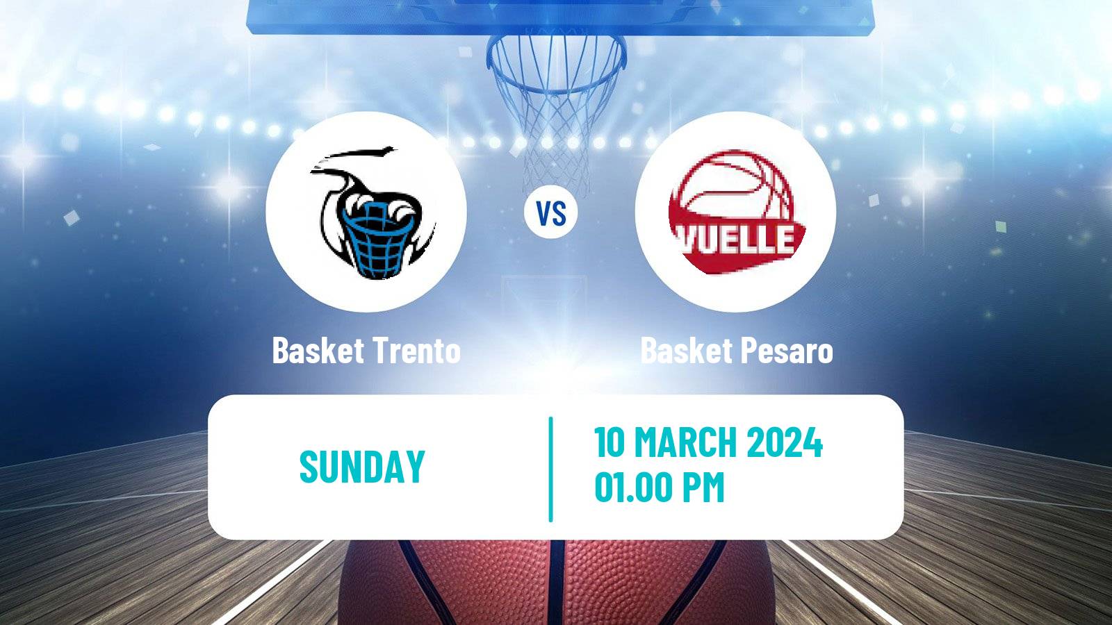 Basketball Italian Lega A Basketball Basket Trento - Basket Pesaro