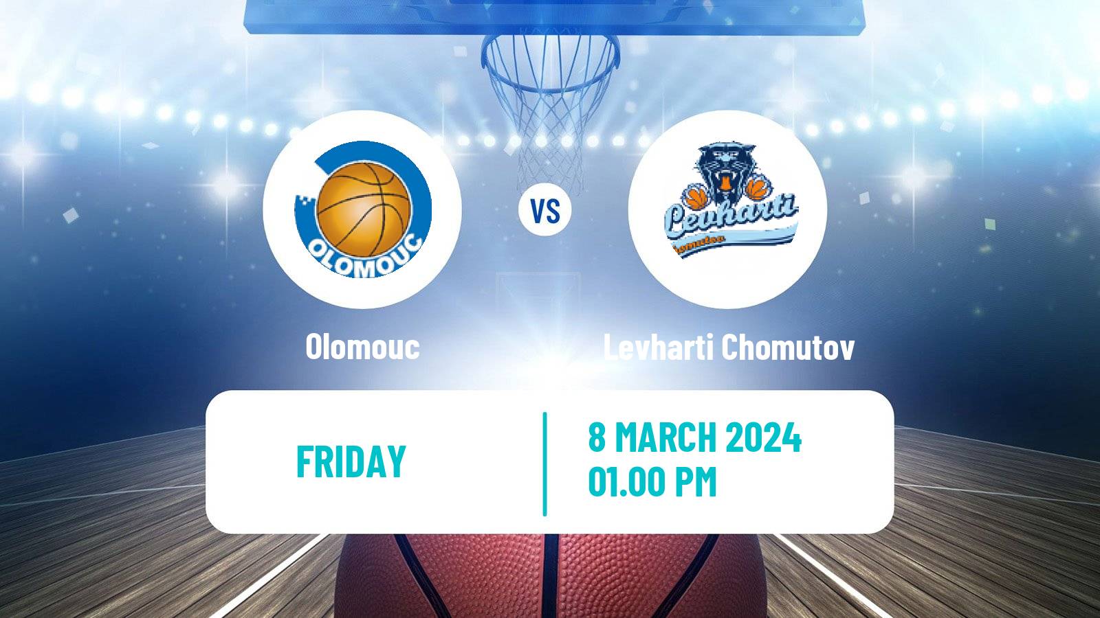 Basketball Czech 1 Liga Basketball Olomouc - Levharti Chomutov