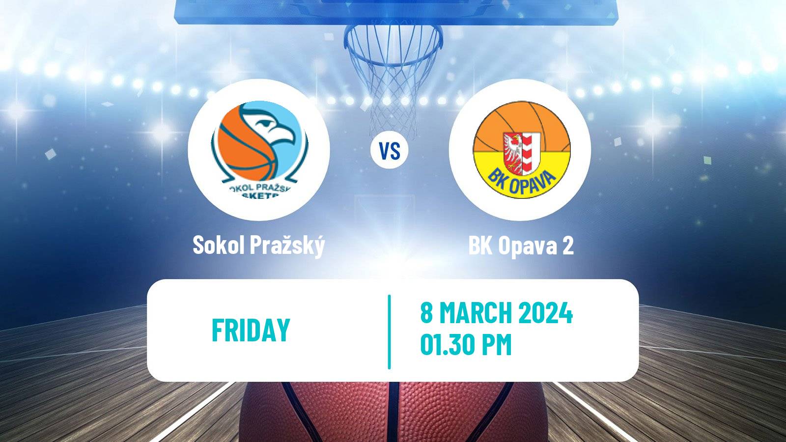 Basketball Czech 1 Liga Basketball Sokol Pražský - Opava 2