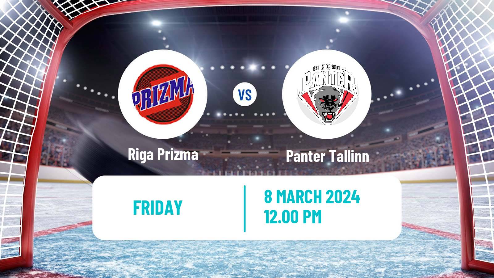 Hockey Latvian Hokeja Liga Riga Prizma - Panter Tallinn