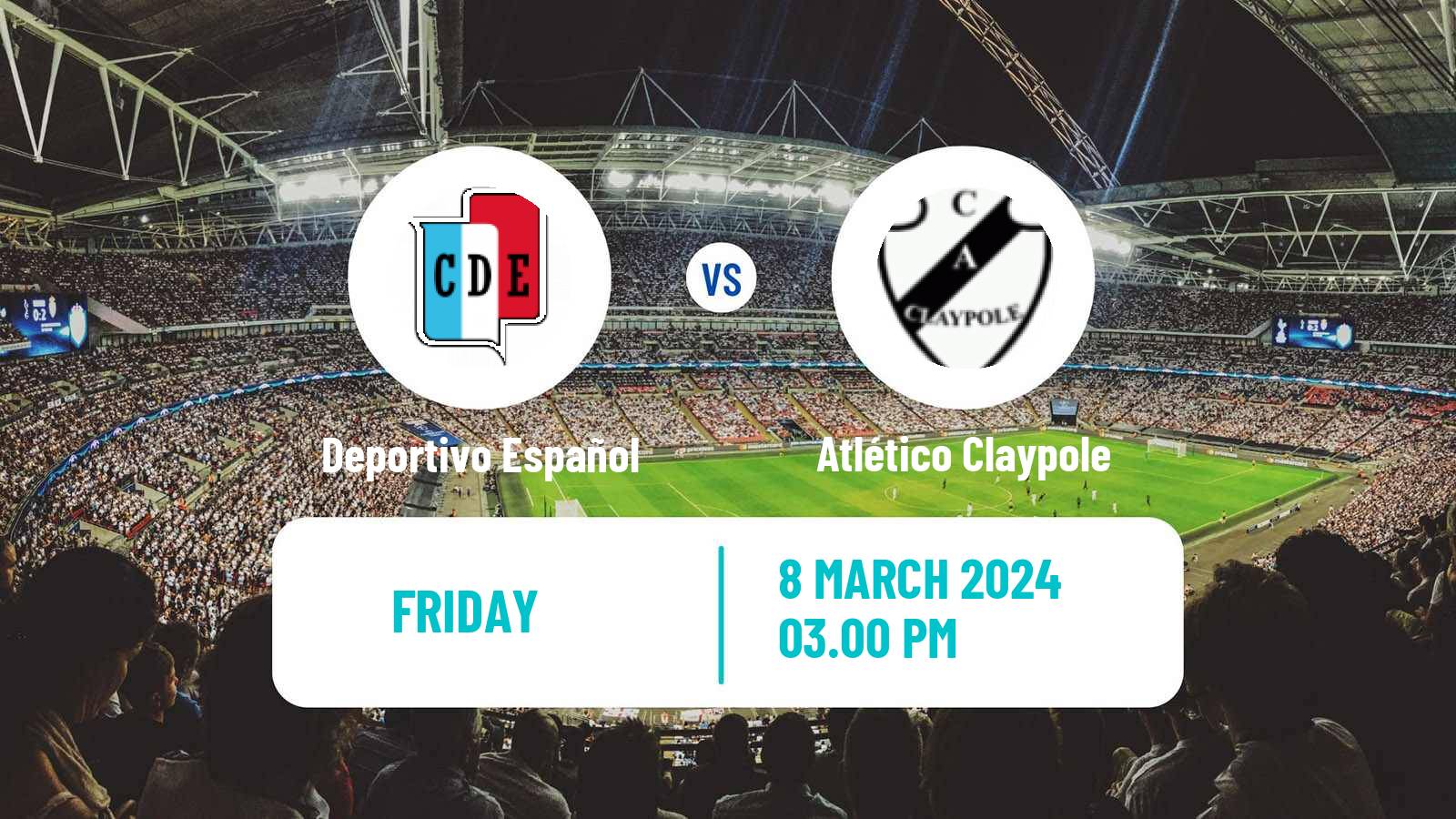 Soccer Argentinian Primera C Deportivo Español - Atlético Claypole