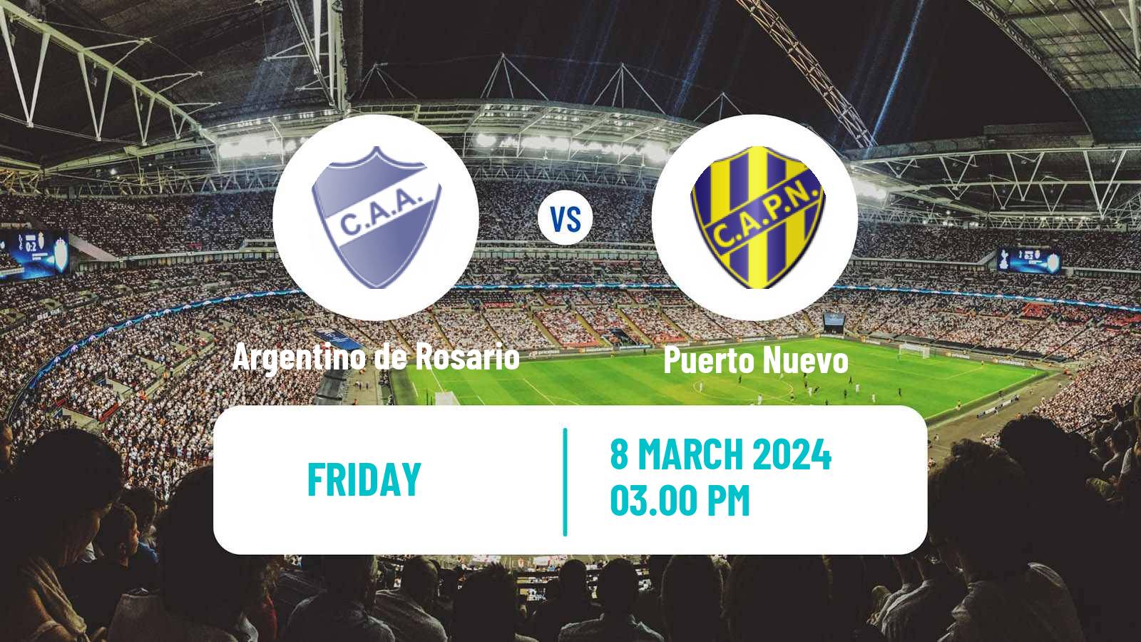 Soccer Argentinian Primera C Argentino de Rosario - Puerto Nuevo
