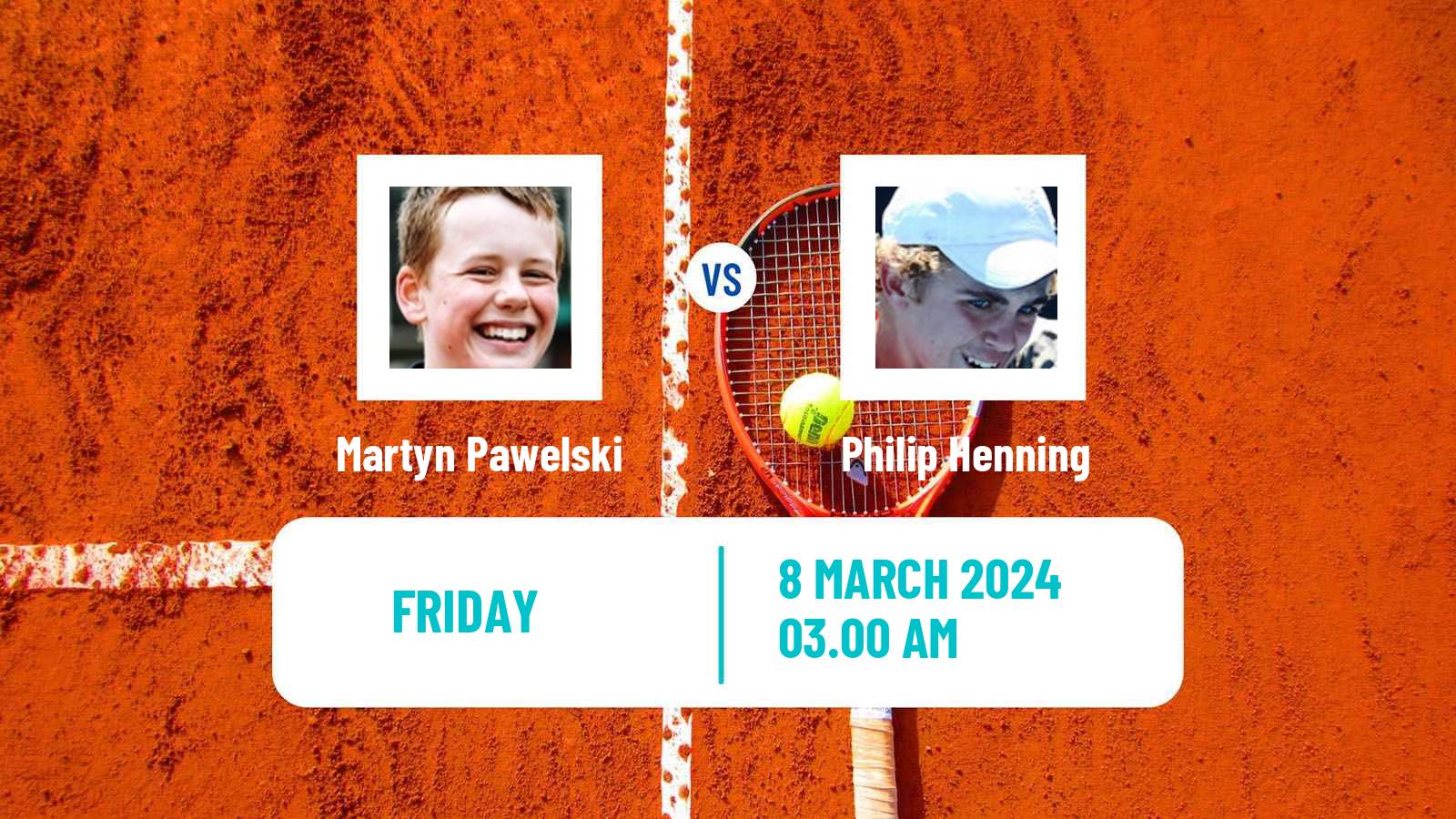 Tennis ITF M15 Sharm Elsheikh 6 Men Martyn Pawelski - Philip Henning