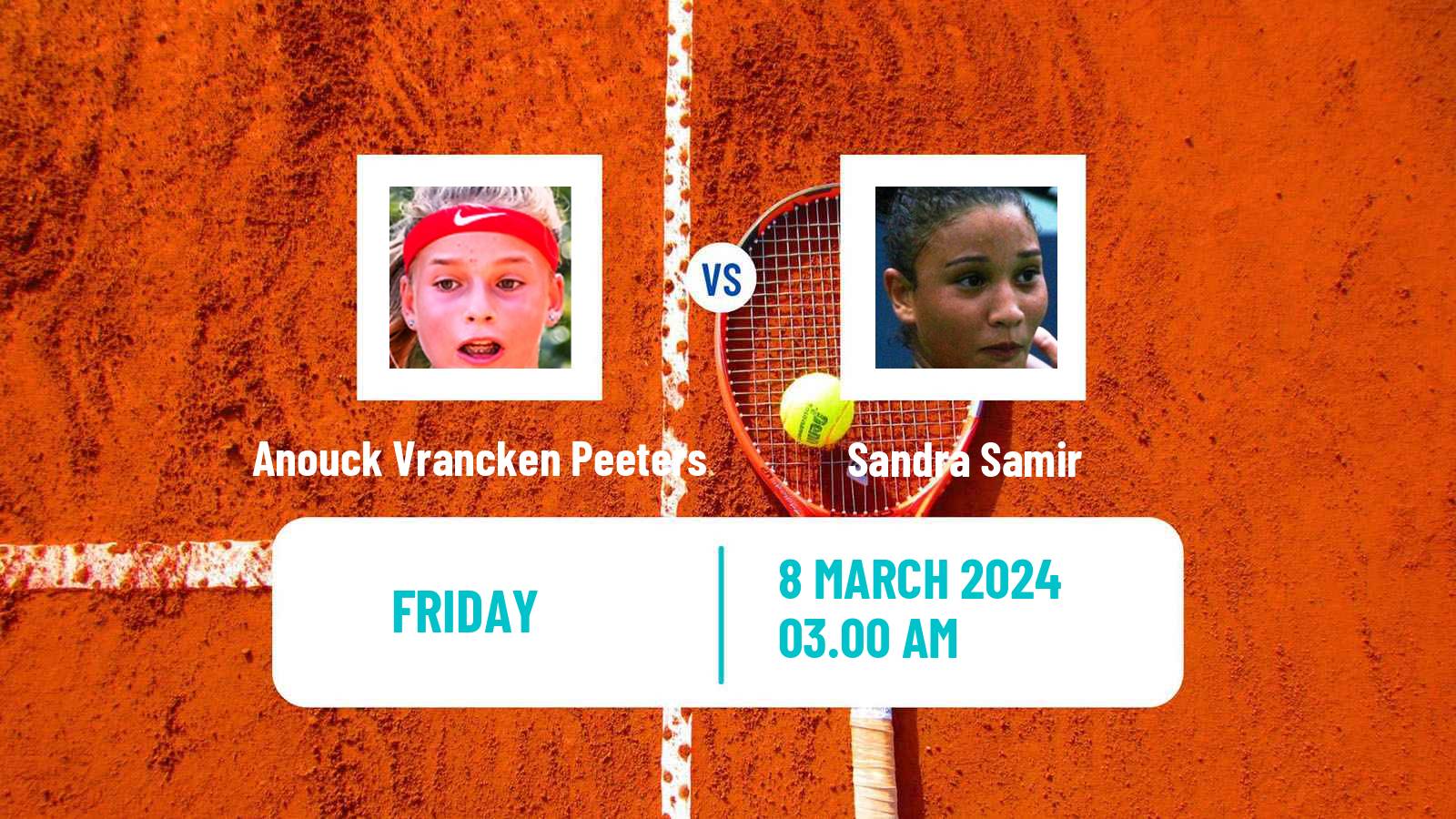 Tennis ITF W15 Sharm Elsheikh 5 Women Anouck Vrancken Peeters - Sandra Samir