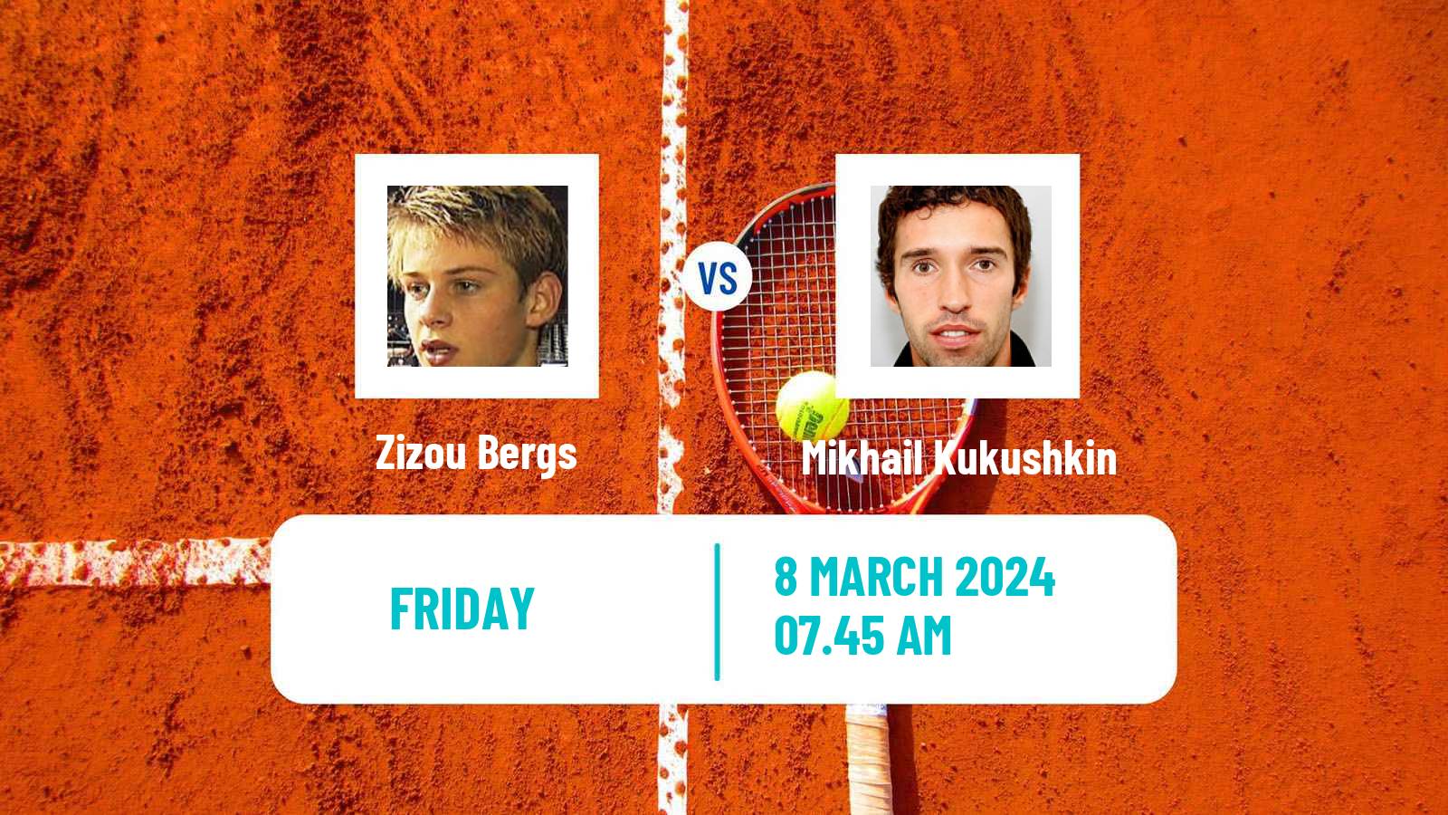Tennis Lugano Challenger Men Zizou Bergs - Mikhail Kukushkin