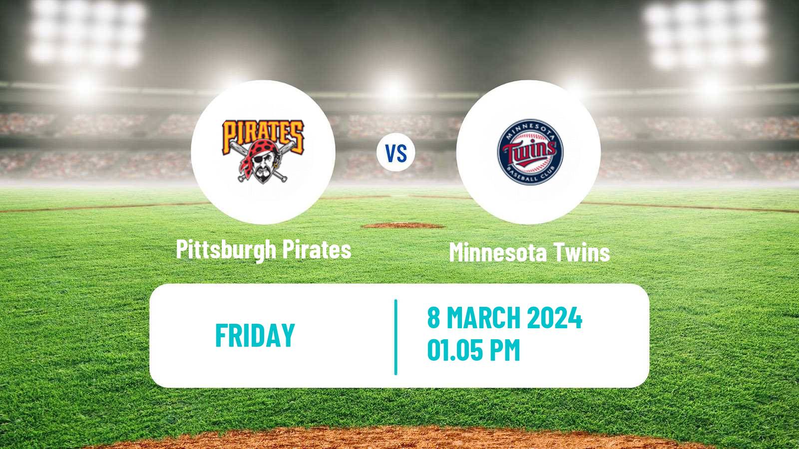 Baseball MLB Spring Training Pittsburgh Pirates - Minnesota Twins