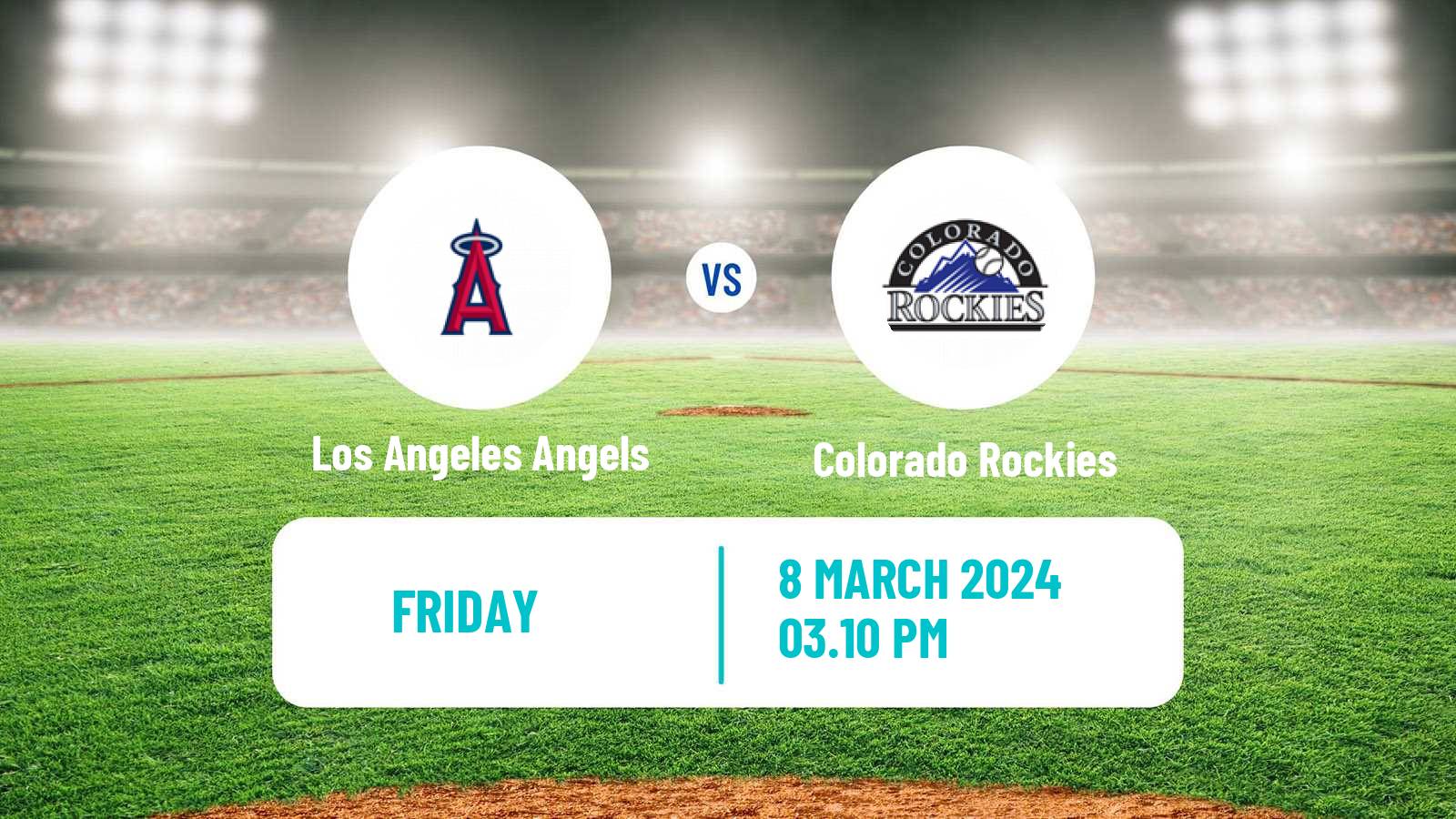 Baseball MLB Spring Training Los Angeles Angels - Colorado Rockies