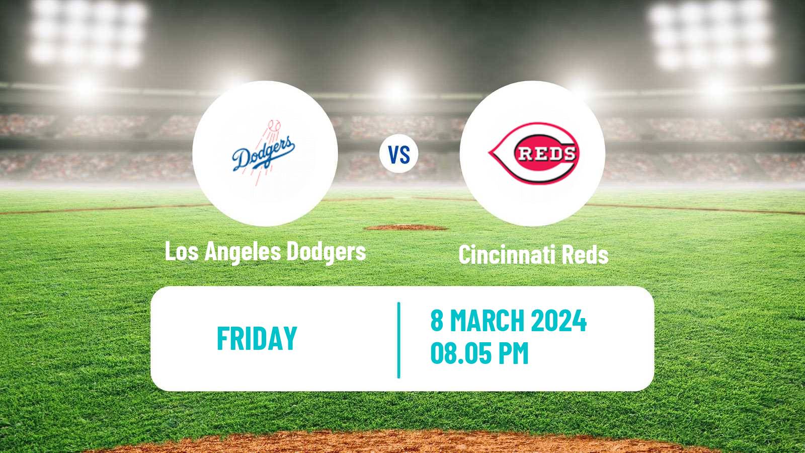 Baseball MLB Spring Training Los Angeles Dodgers - Cincinnati Reds