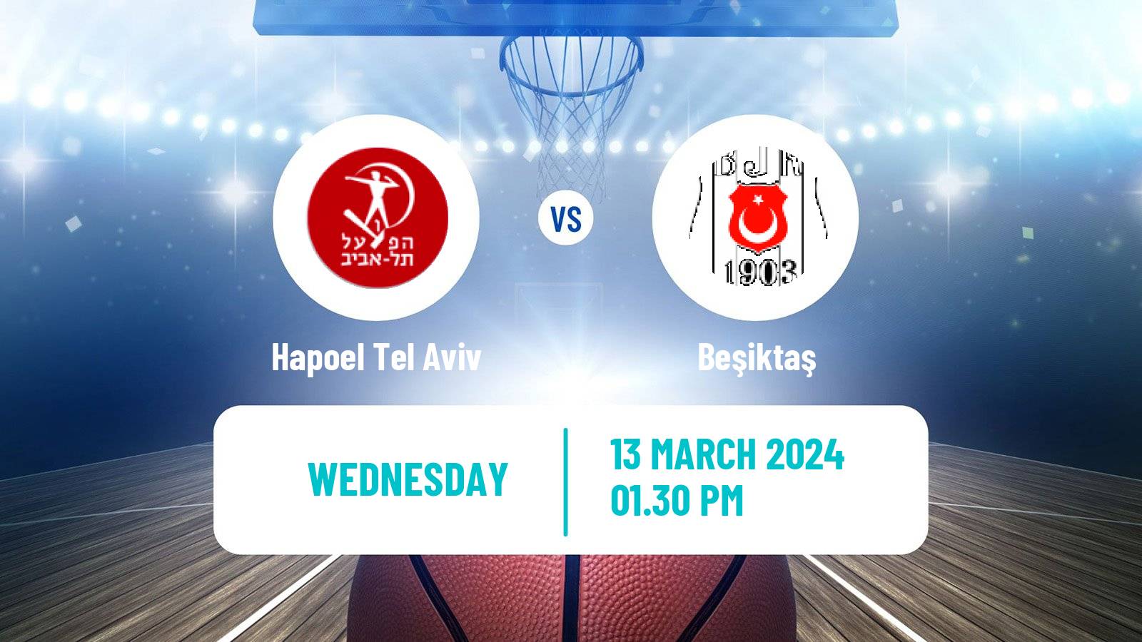 Basketball Eurocup Hapoel Tel Aviv - Beşiktaş