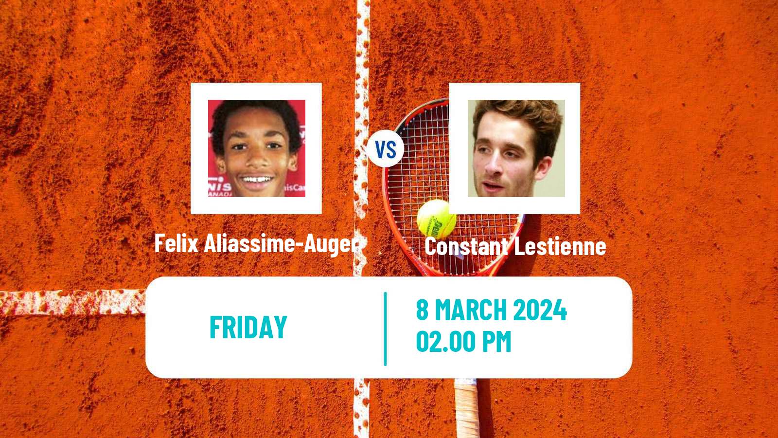 Tennis ATP Indian Wells Felix Aliassime-Auger - Constant Lestienne
