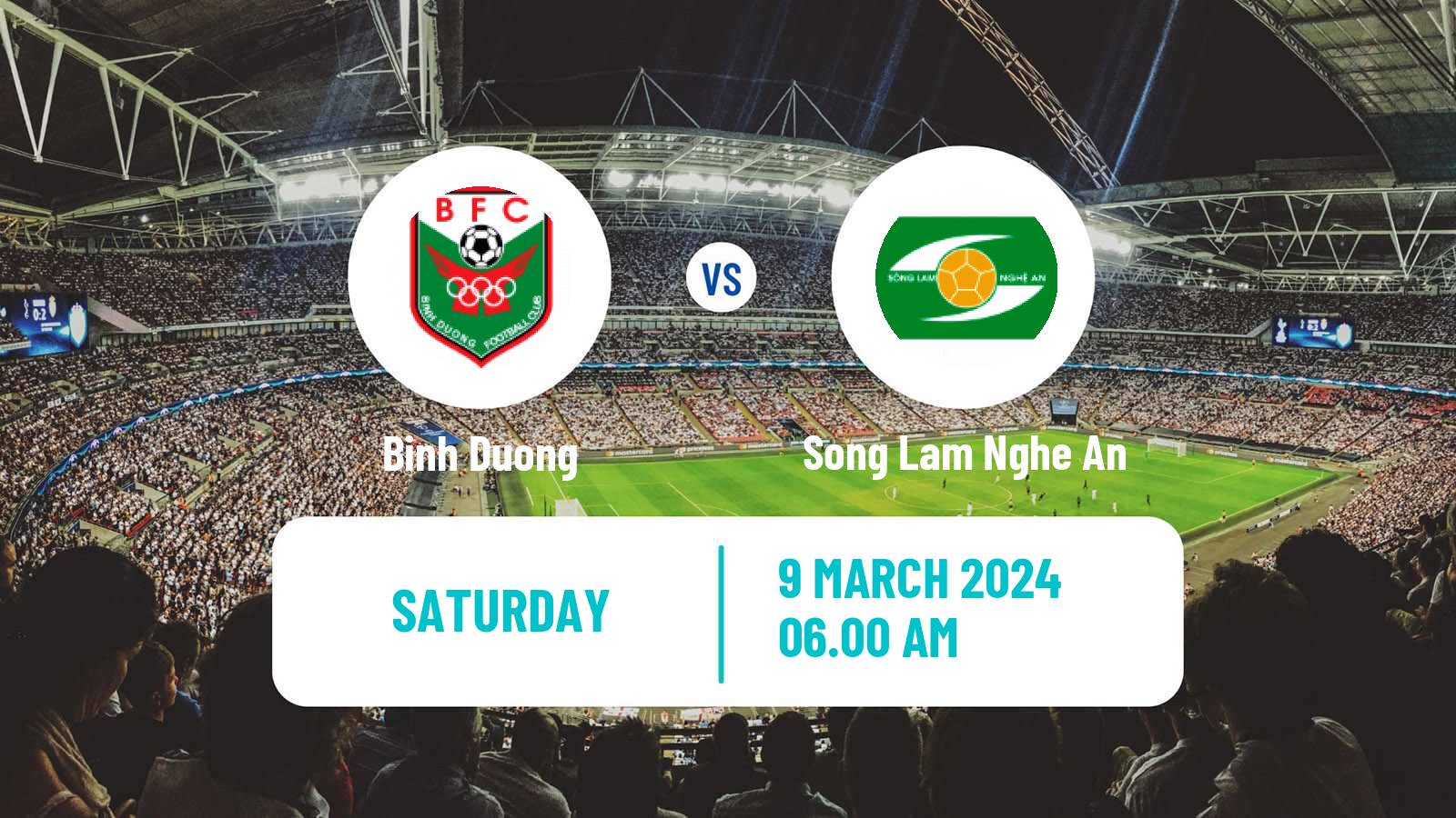 Soccer Vietnamese V League 1 Binh Duong - Song Lam Nghe An