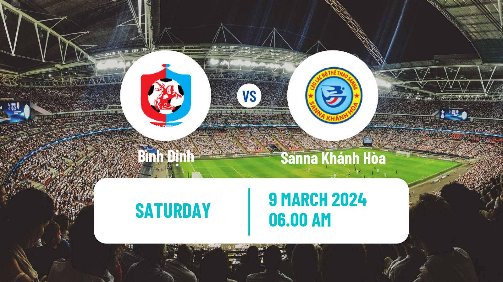 Soccer Vietnamese V League 1 Bình Định - Sanna Khánh Hòa