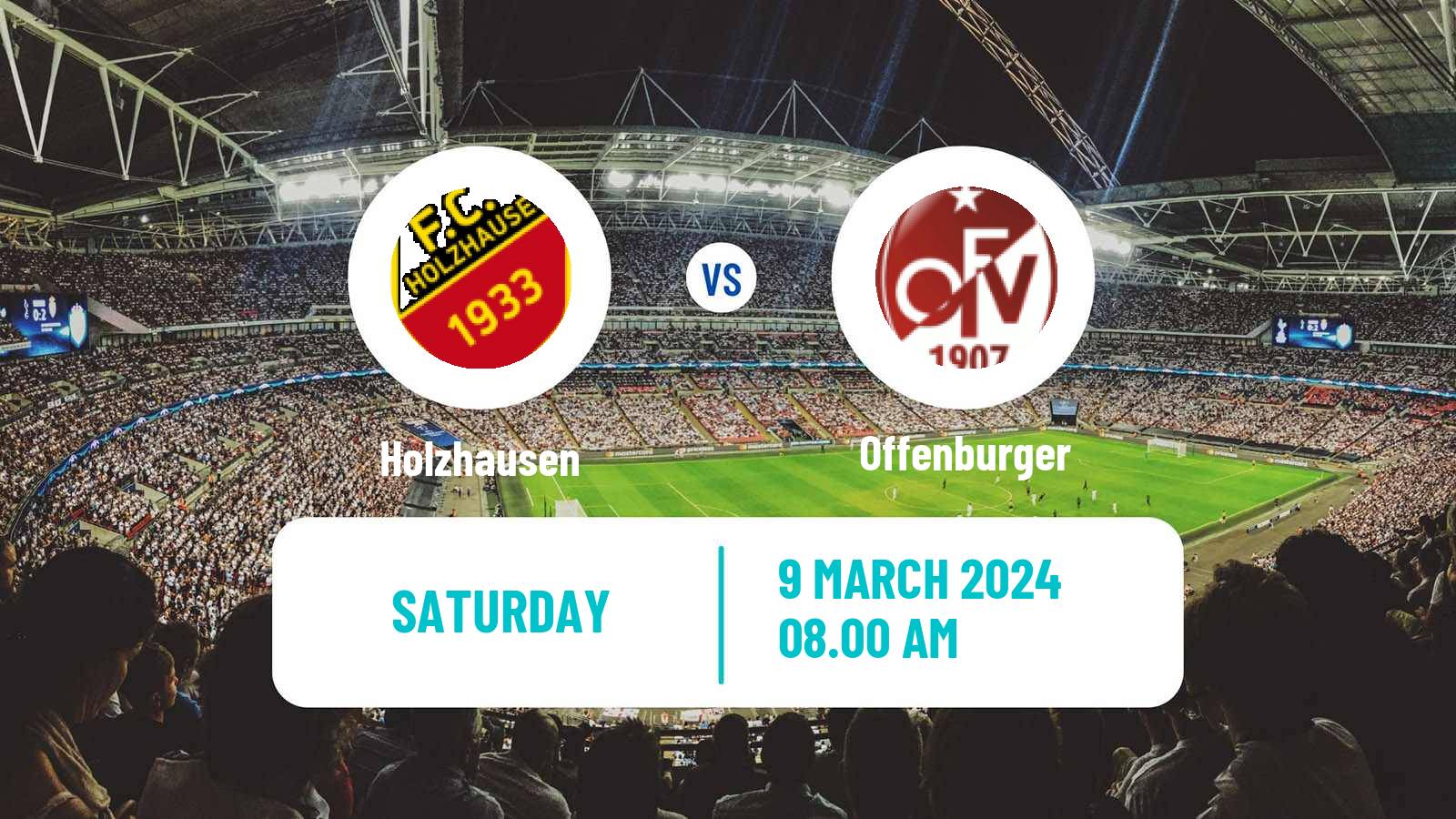 Soccer German Oberliga Baden-Württemberg Holzhausen - Offenburger