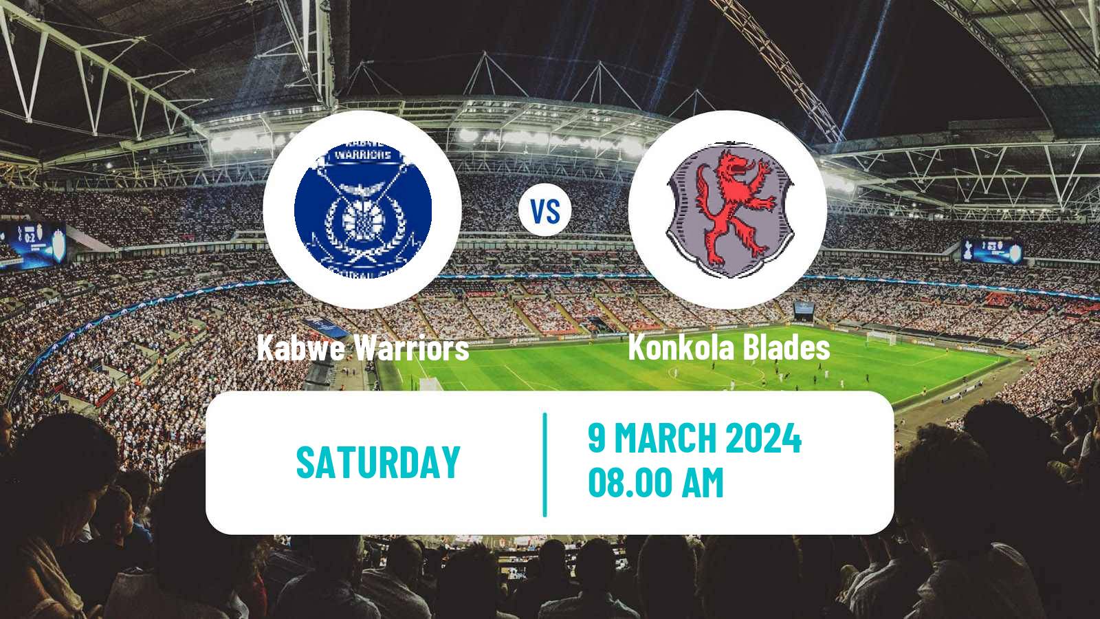 Soccer Zambian Premier League Kabwe Warriors - Konkola Blades