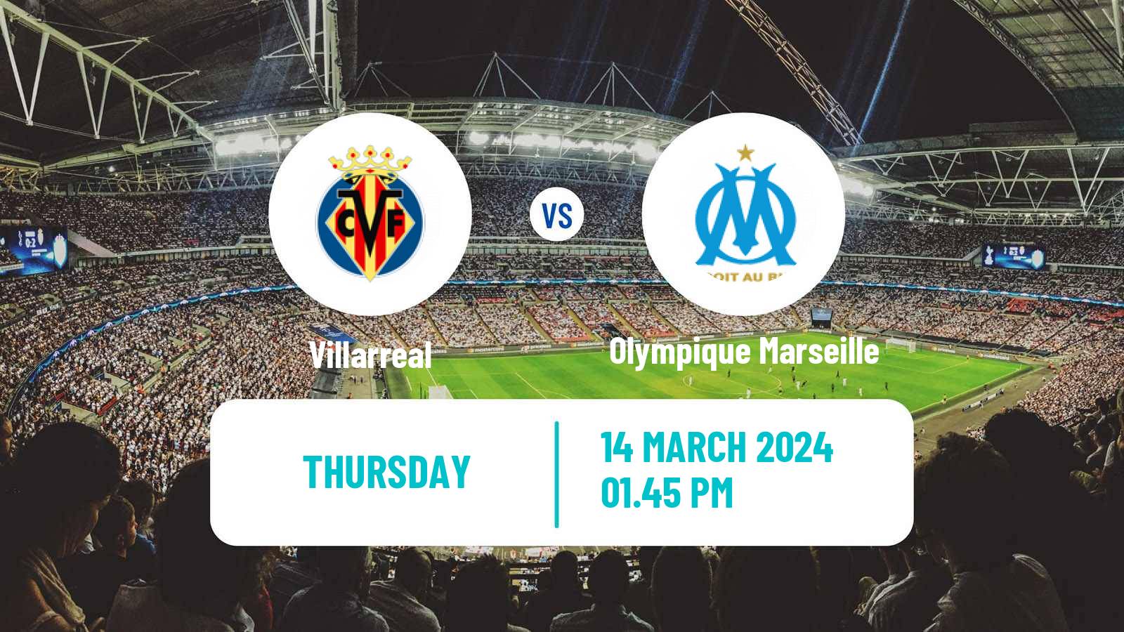 Soccer UEFA Europa League Villarreal - Olympique Marseille
