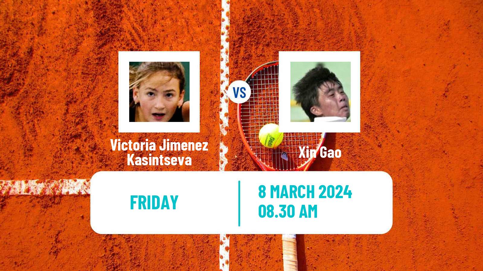 Tennis ITF W35 Santo Domingo Women Victoria Jimenez Kasintseva - Xin Gao