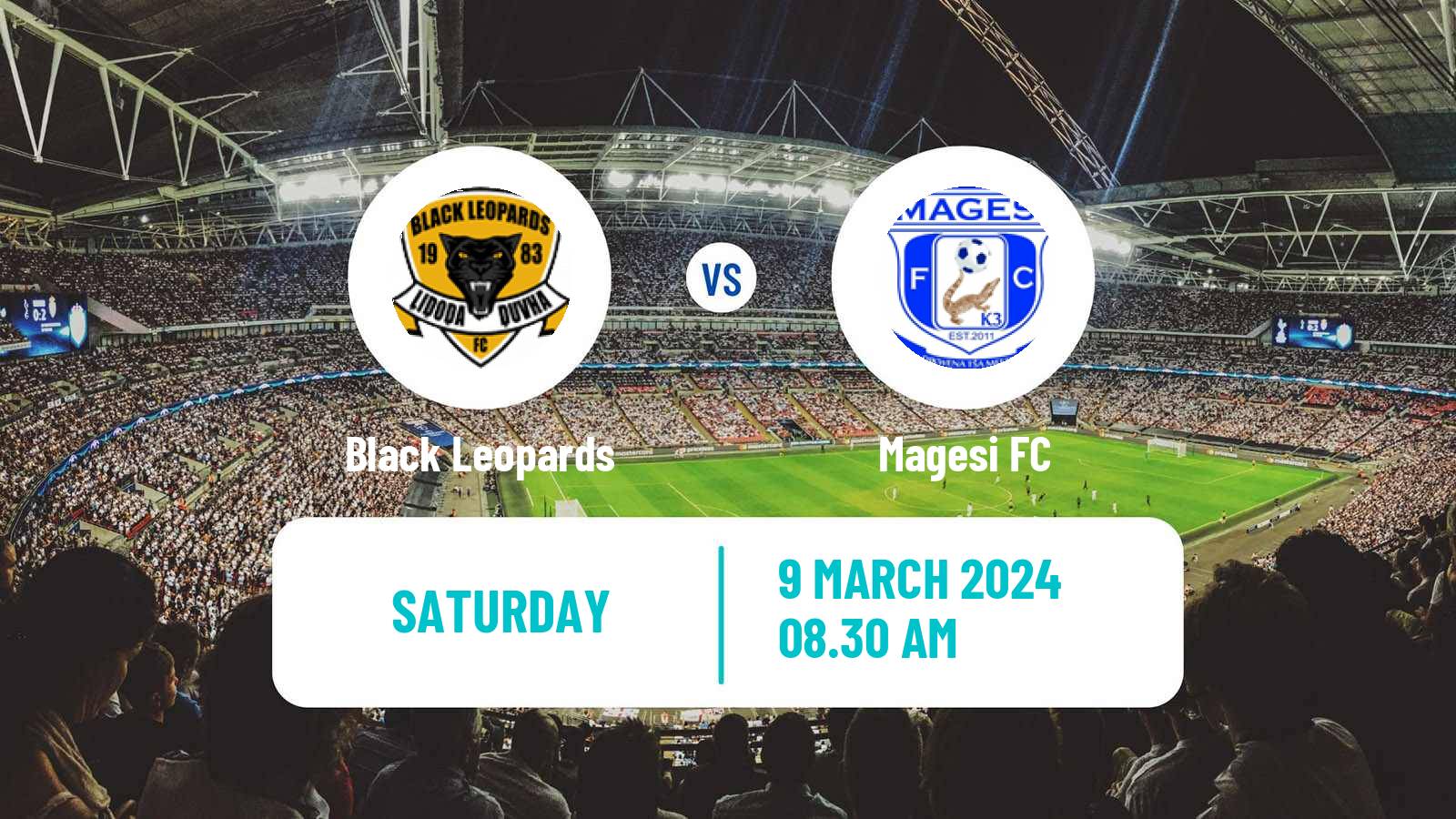 Soccer South African First Division Black Leopards - Magesi