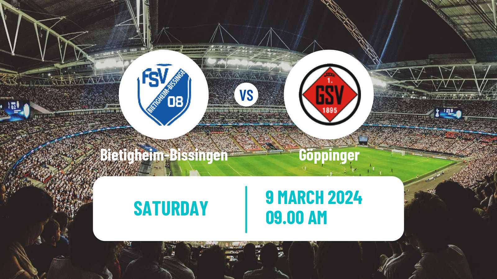 Soccer German Oberliga Baden-Württemberg Bietigheim-Bissingen - Göppinger
