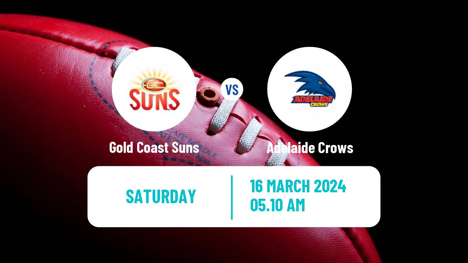 Aussie rules AFL Gold Coast Suns - Adelaide Crows